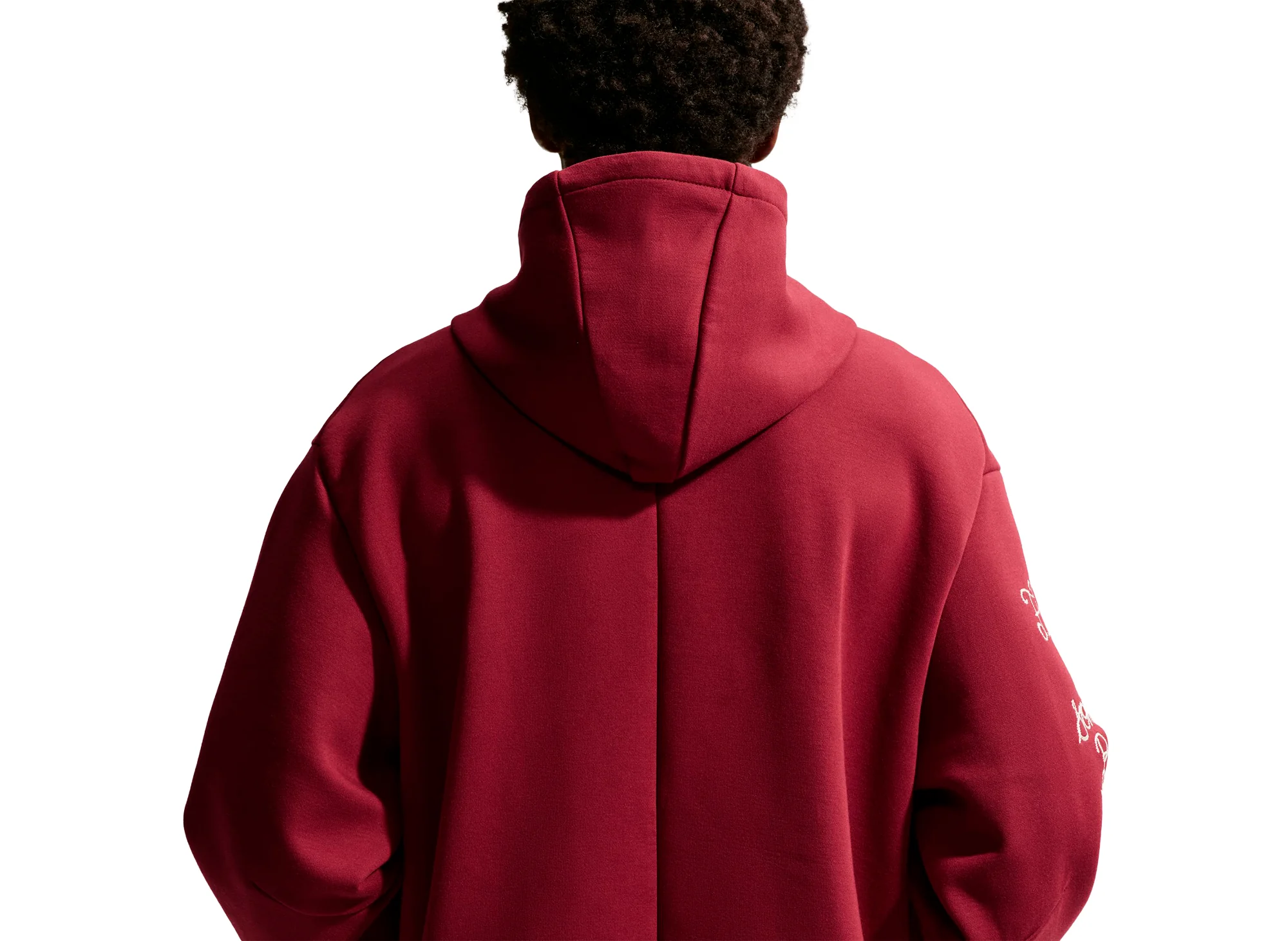Nike Kobe Dri-FIT Fleece Pullover Basketball Hoodie in Team Red - Image 4