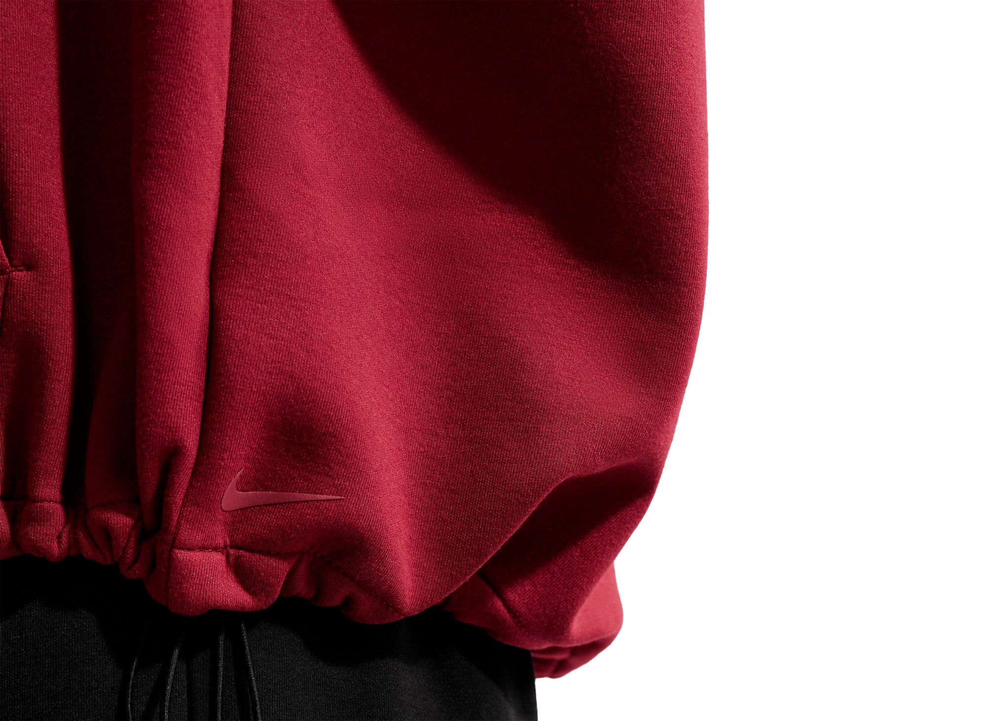 Nike Kobe Dri-FIT Fleece Pullover Basketball Hoodie in Team Red - Image 6