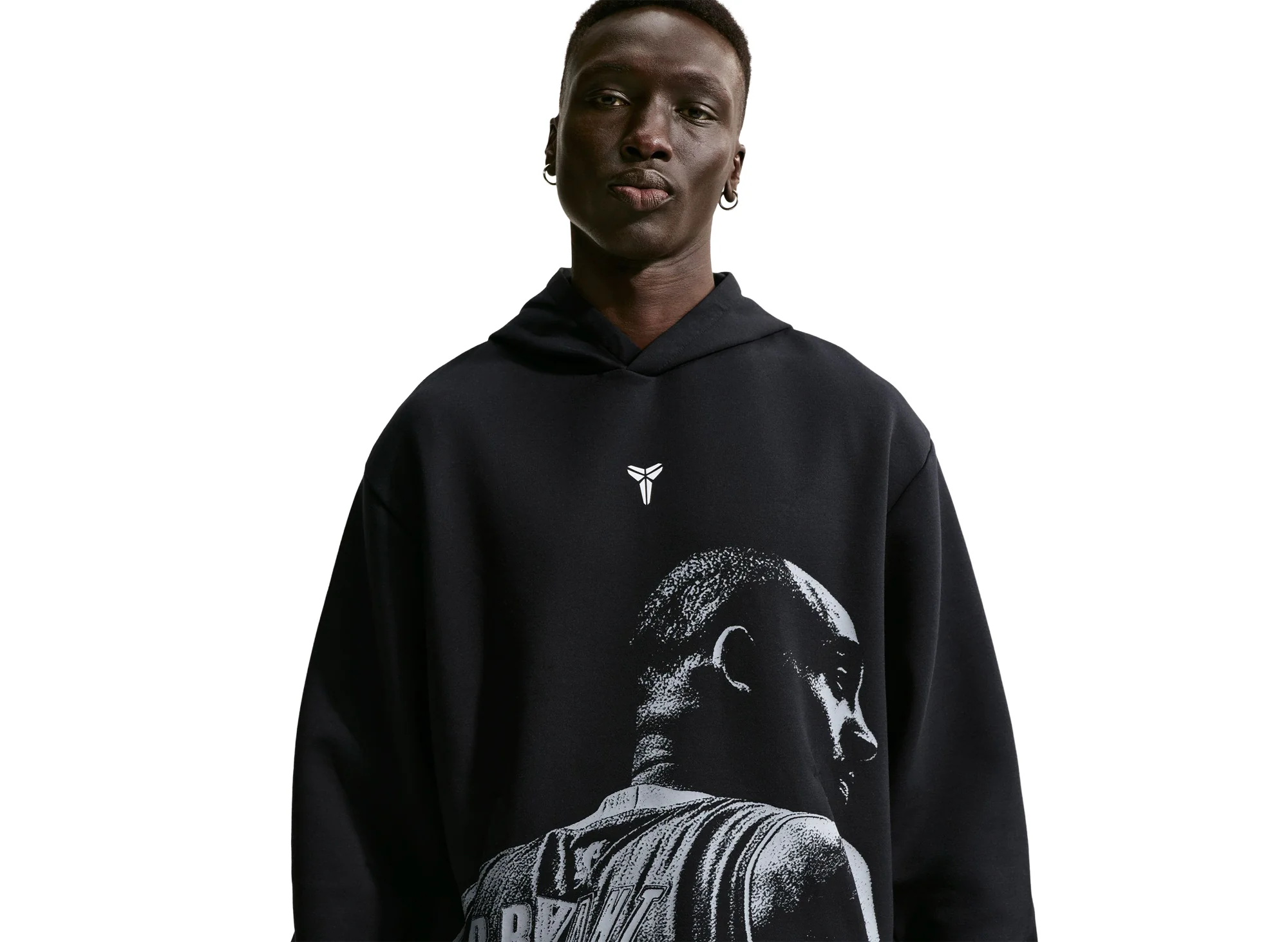 Nike Kobe Dri-FIT Fleece Pullover Hoodie in Black / White - Image 3