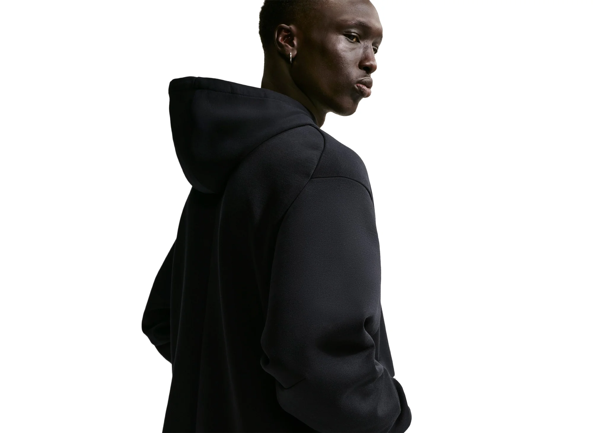 Nike Kobe Dri-FIT Fleece Pullover Hoodie in Black / White - Image 4