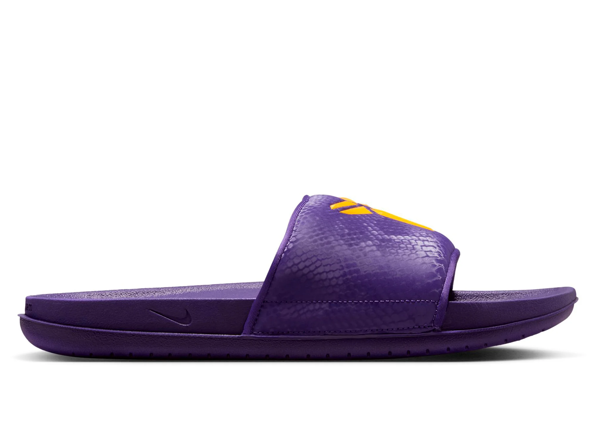 Nike Kobe Offcourt Slide in Court Purple / University Gold - Image 2