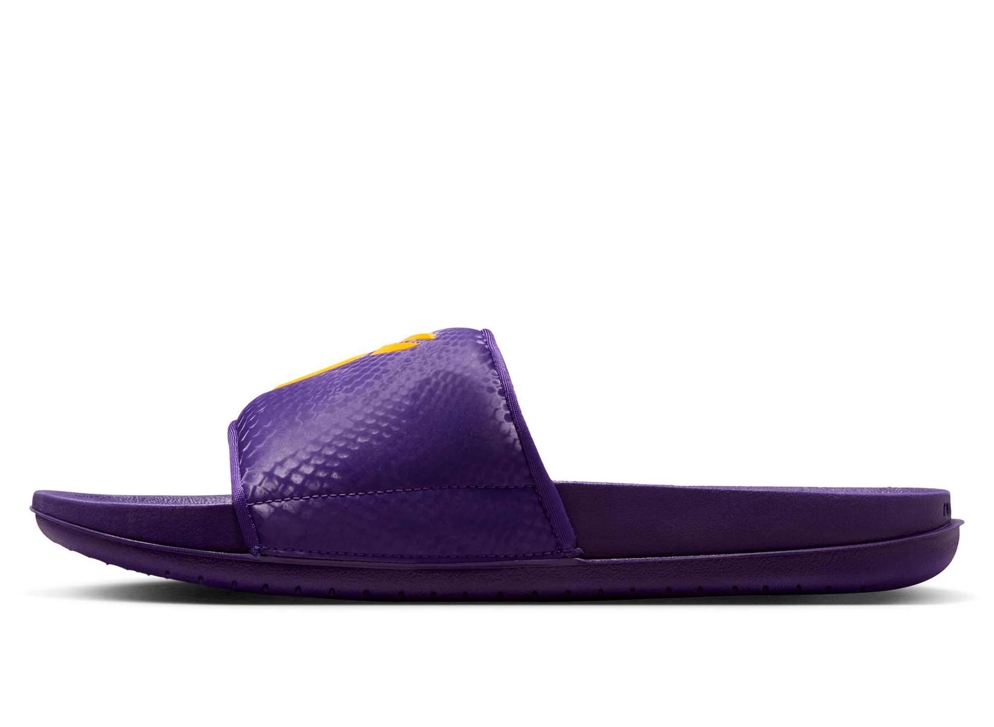 Nike Kobe Offcourt Slide in Court Purple / University Gold - Image 3