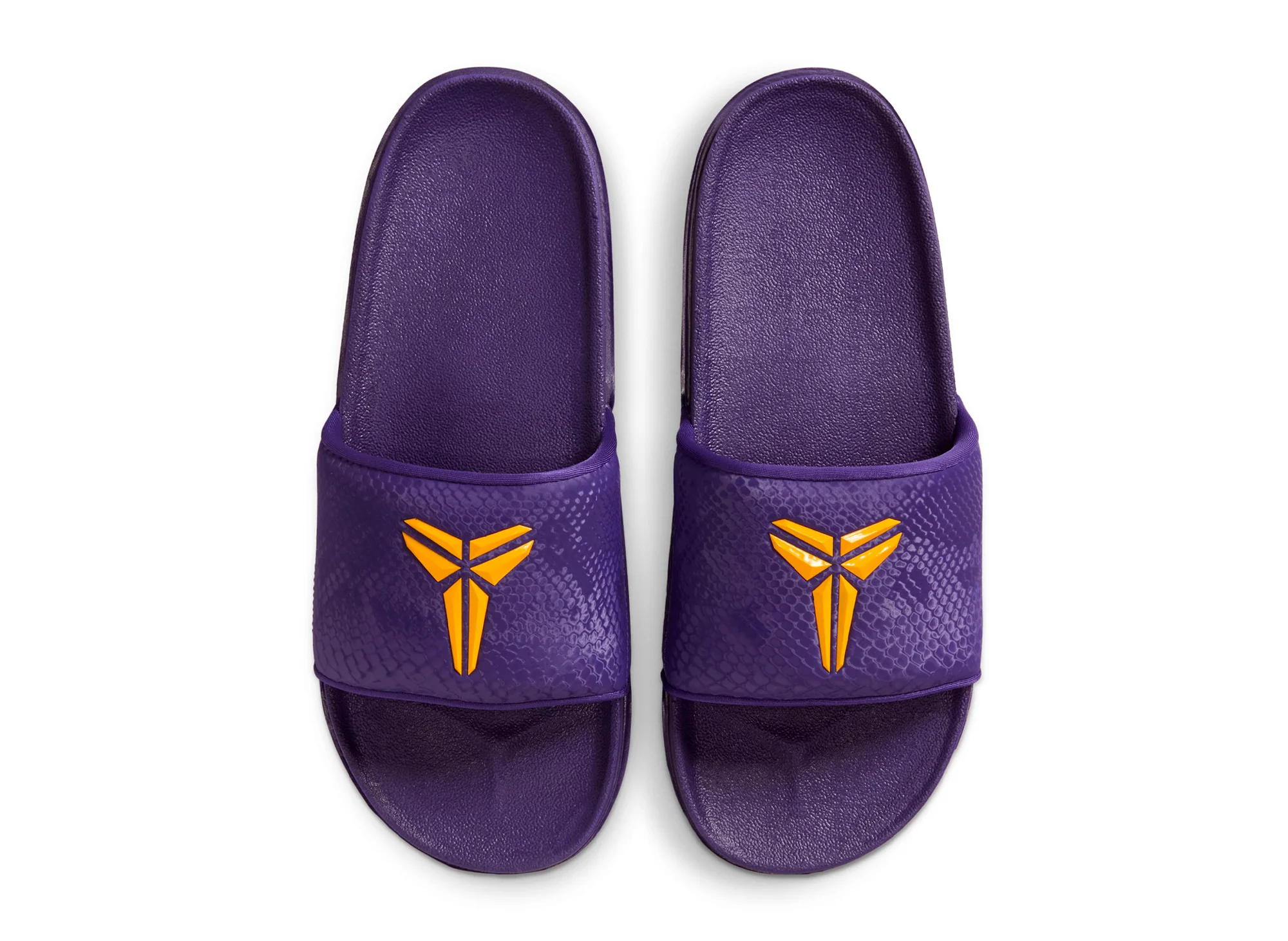 Nike Kobe Offcourt Slide in Court Purple / University Gold - Image 4