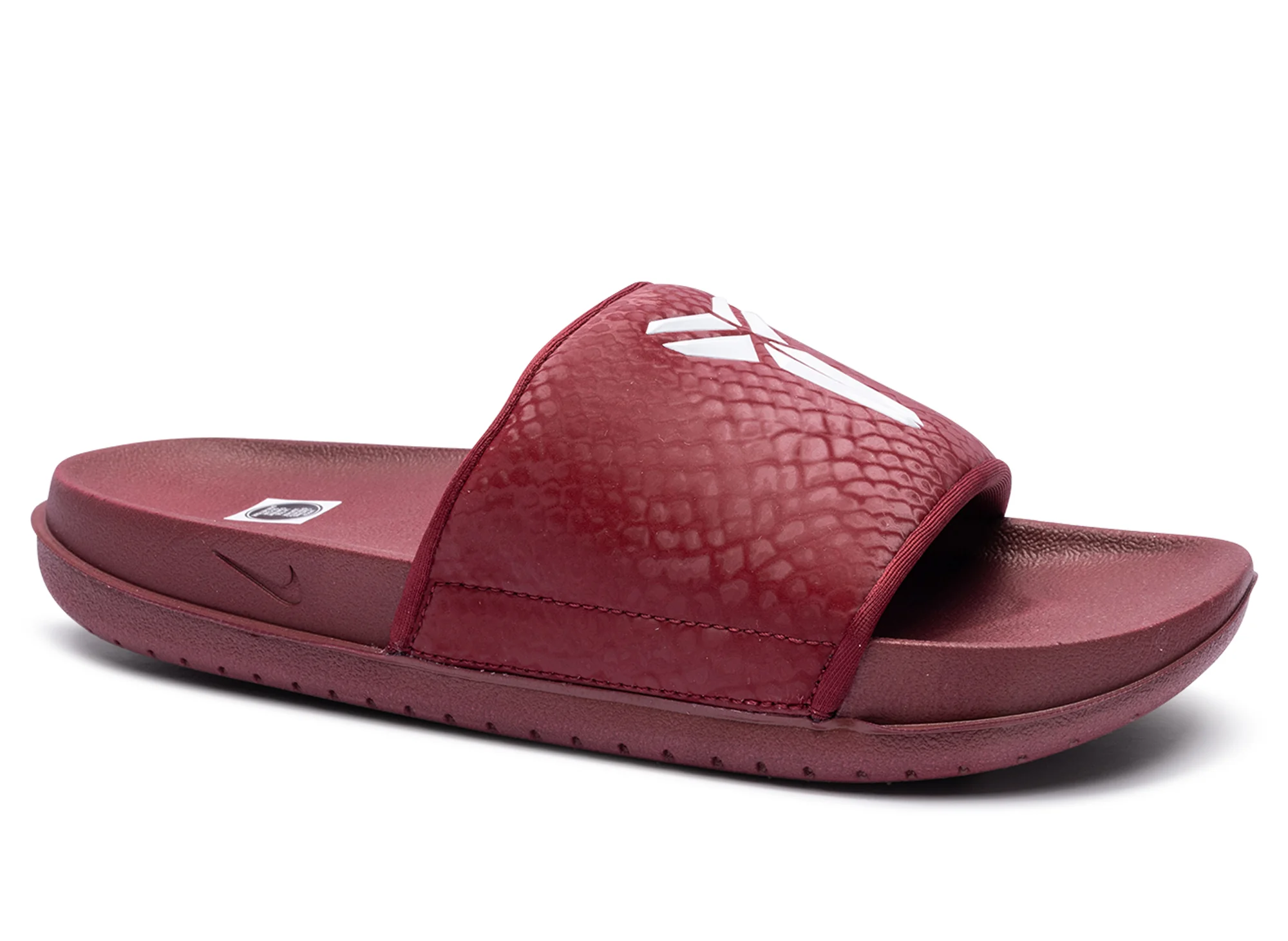 Nike Kobe Offcourt Slide in Team Red / White - Image 2