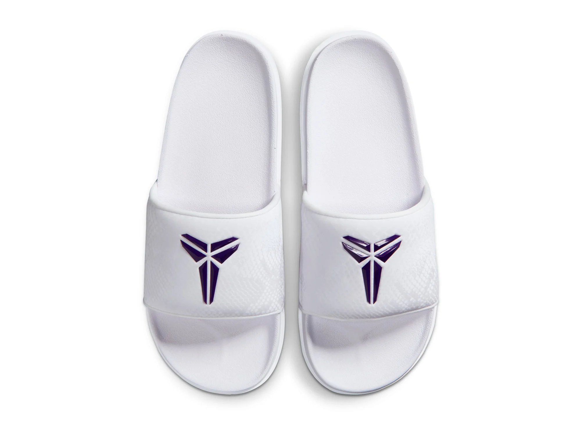 Nike Kobe Offcourt Slide in White / Court Purple - Image 4