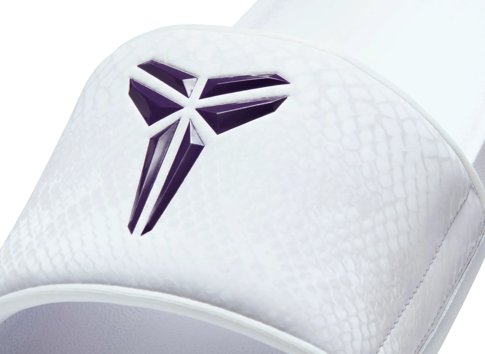 Nike Kobe Offcourt Slide in White / Court Purple - Image 6
