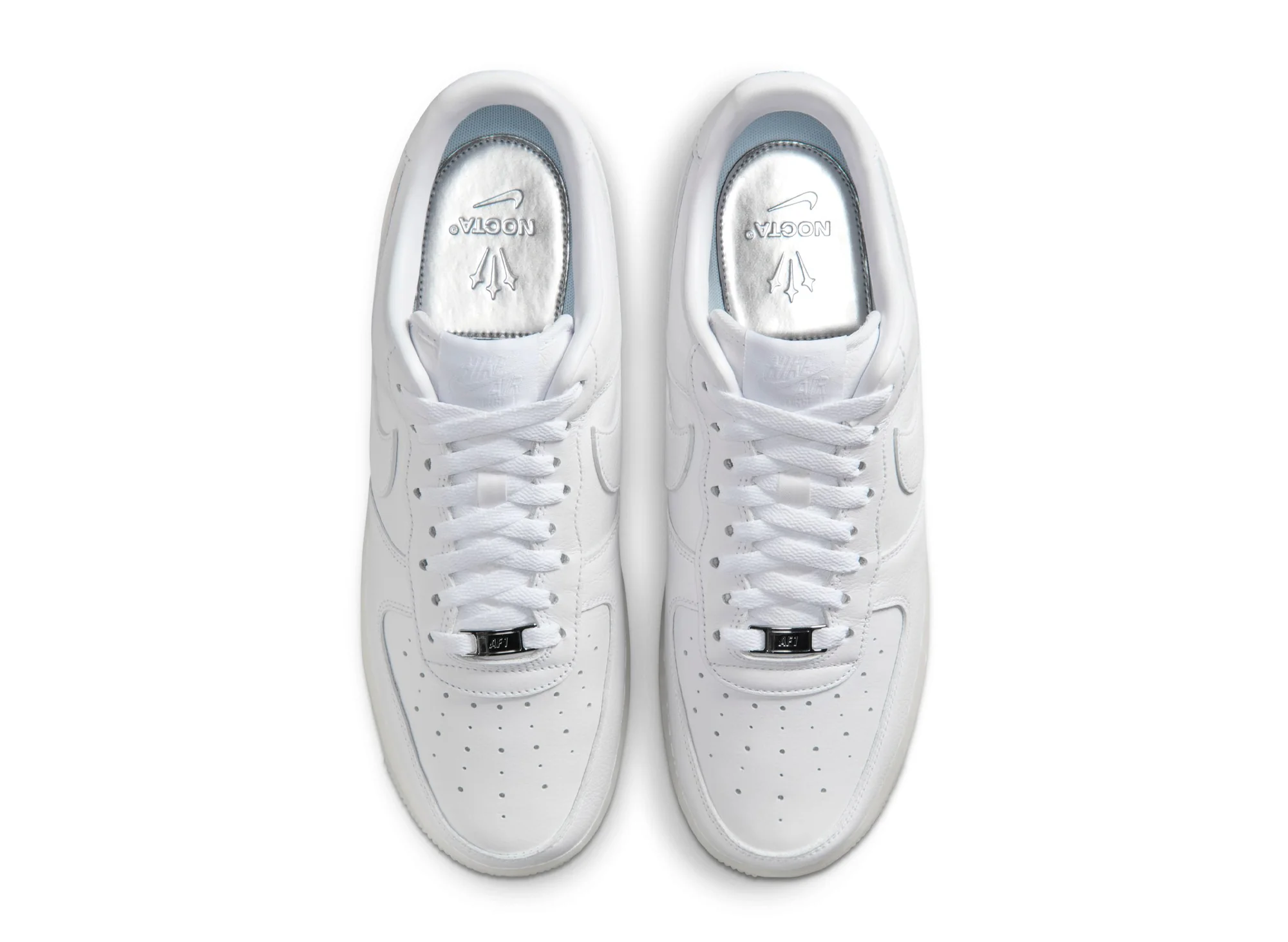 Nike NOCTA Air Force 1 Low SP in White / Cobalt Tint - Image 4