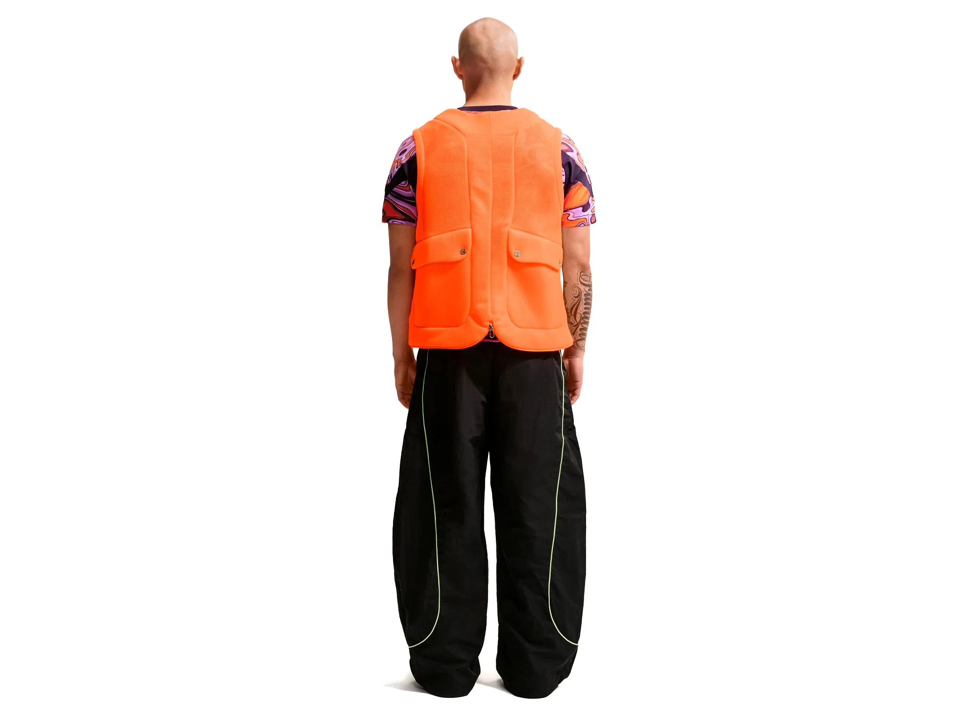 Nike Project F.R.O.G. Bubble Pod Vest in Total Orange - Image 2