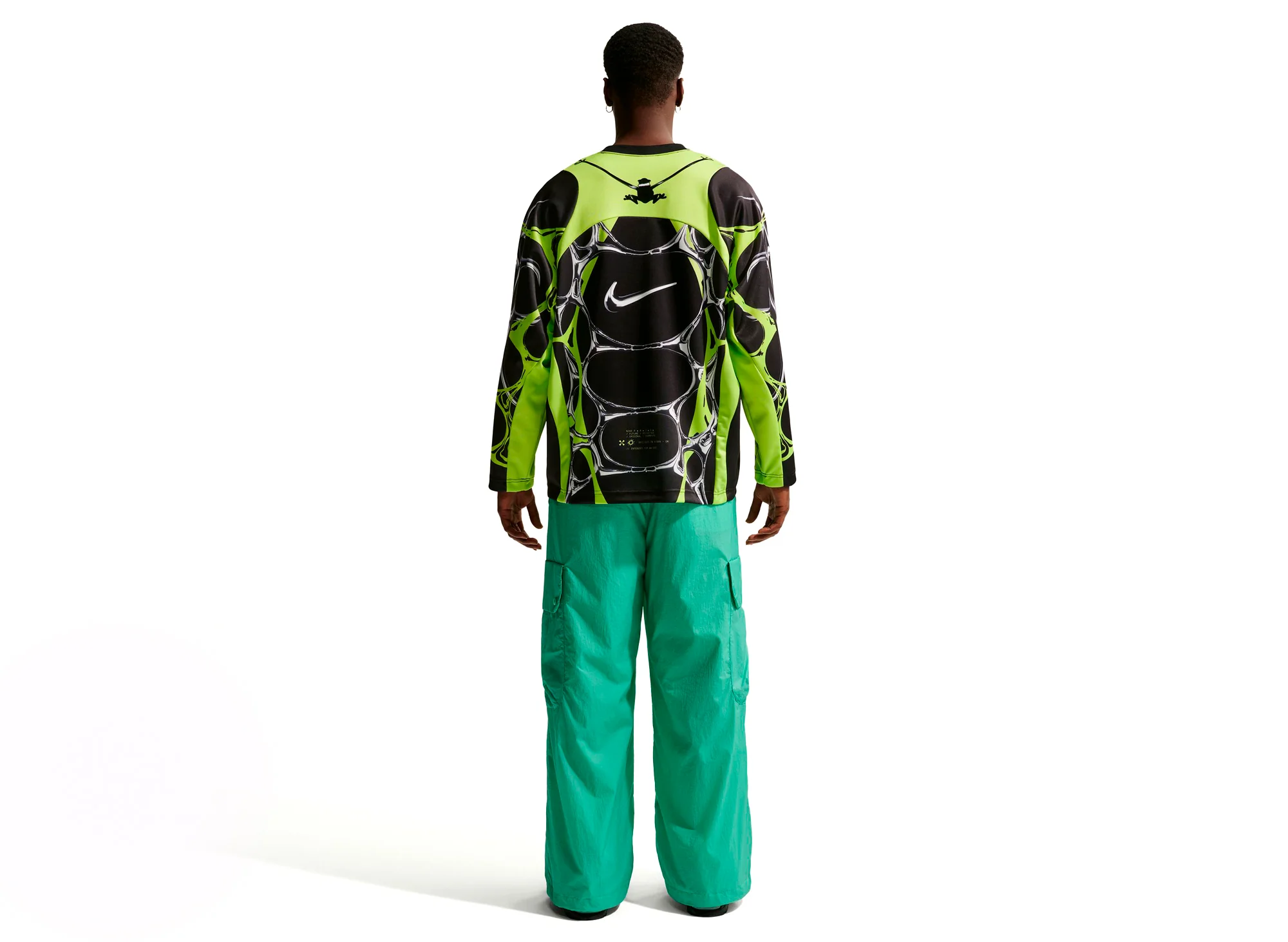 Nike Project F.R.O.G. Jelly Cage Jersey in 'Black / Volt Ice' - Image 2