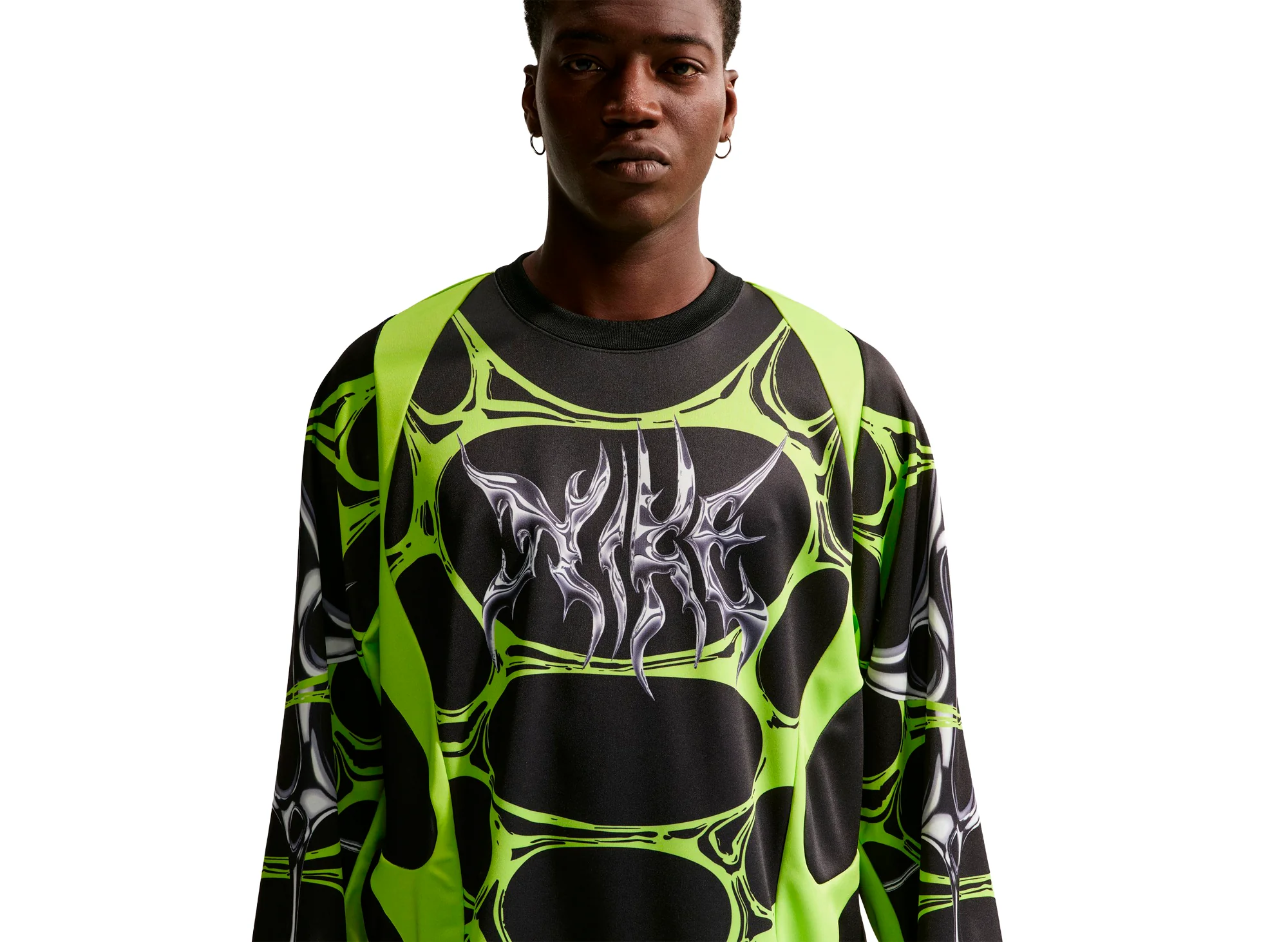 Nike Project F.R.O.G. Jelly Cage Jersey in 'Black / Volt Ice' - Image 3
