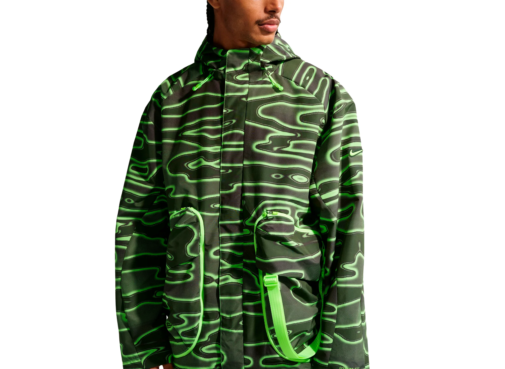 Nike Project F.R.O.G. Storm-FIT Hooded Jacket in Volt Ice - Image 3