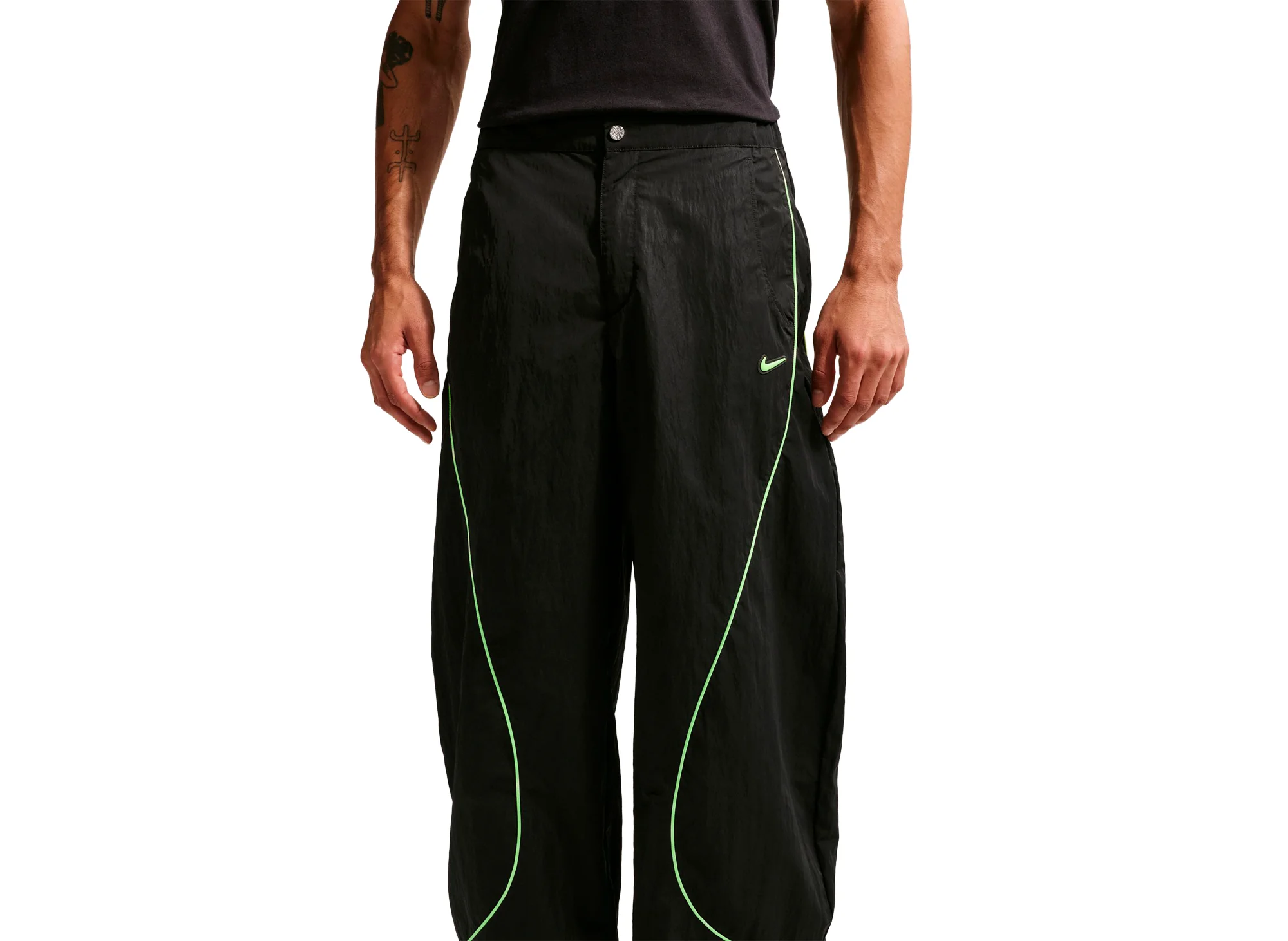 Nike Project F.R.O.G. Tobi Pants in Black / Volt Ice - Image 3
