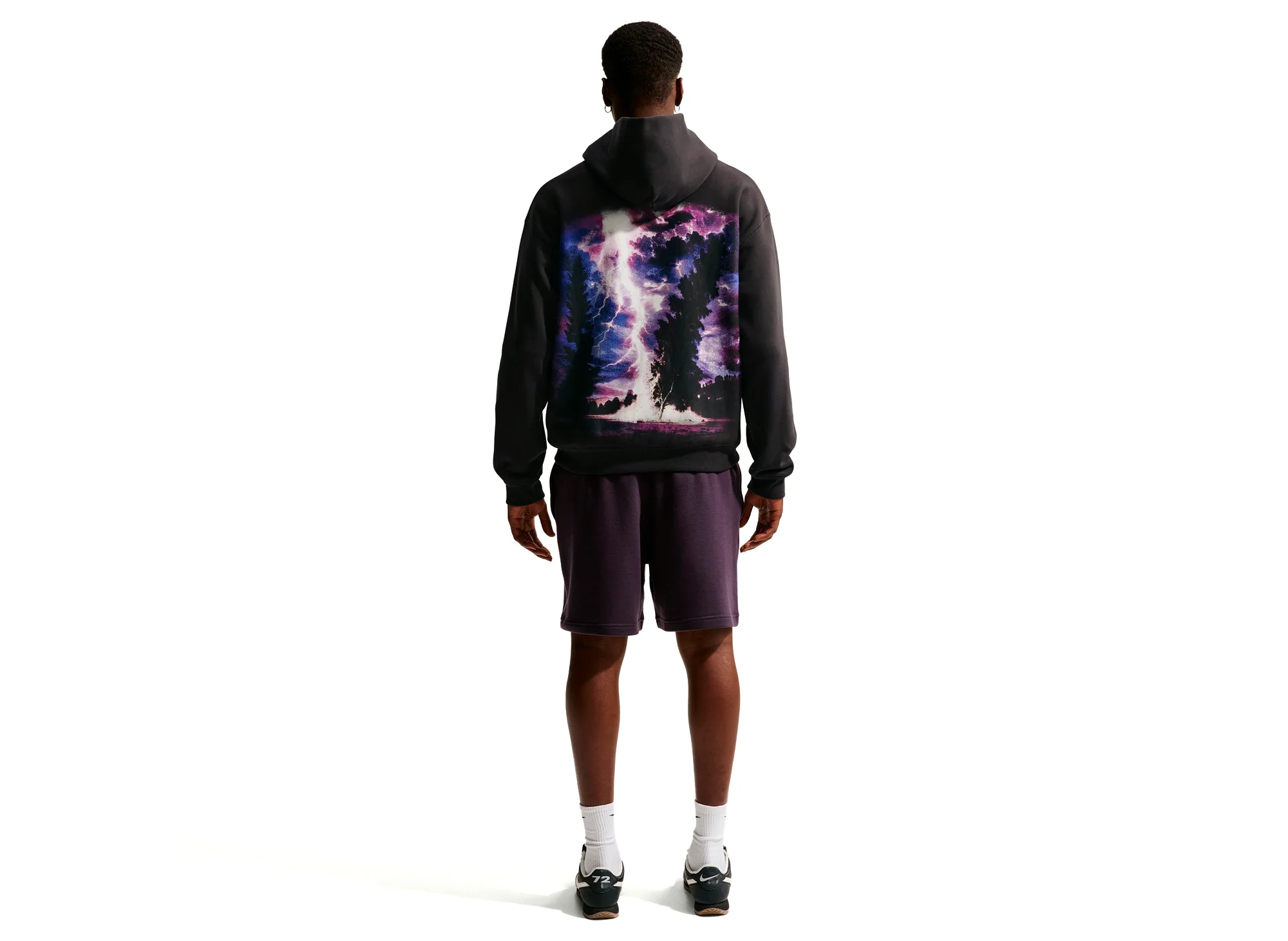 Nike Solo Swoosh Pullover Hoodie in Off Noir - Image 2