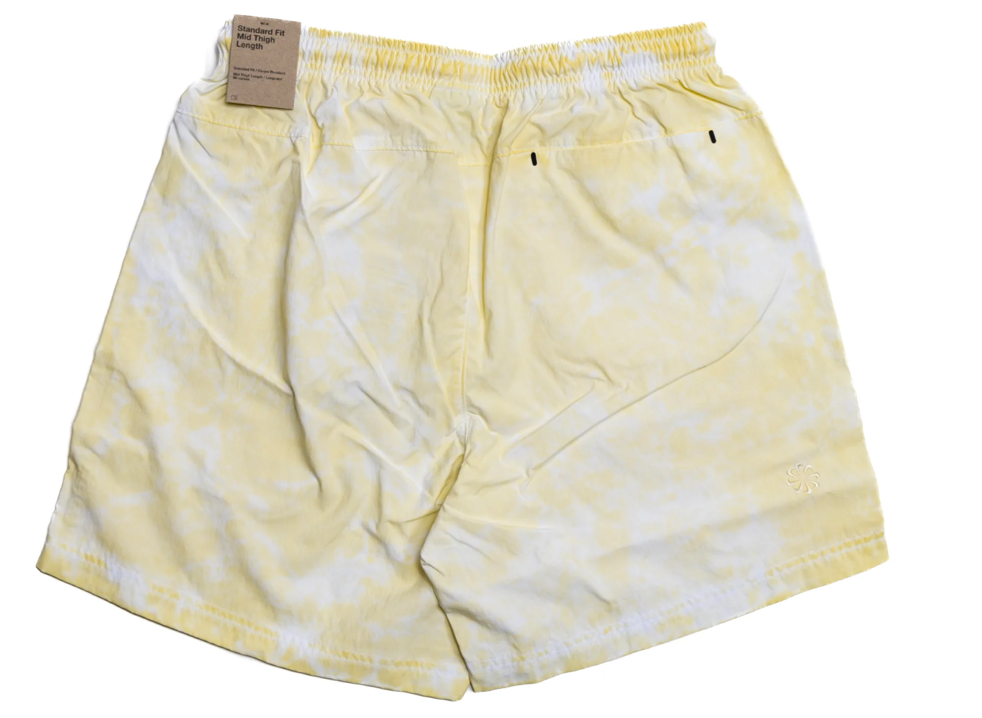 Nike Sportswear Move to Zero Tie Dye Yellow and White Shorts - Image 2