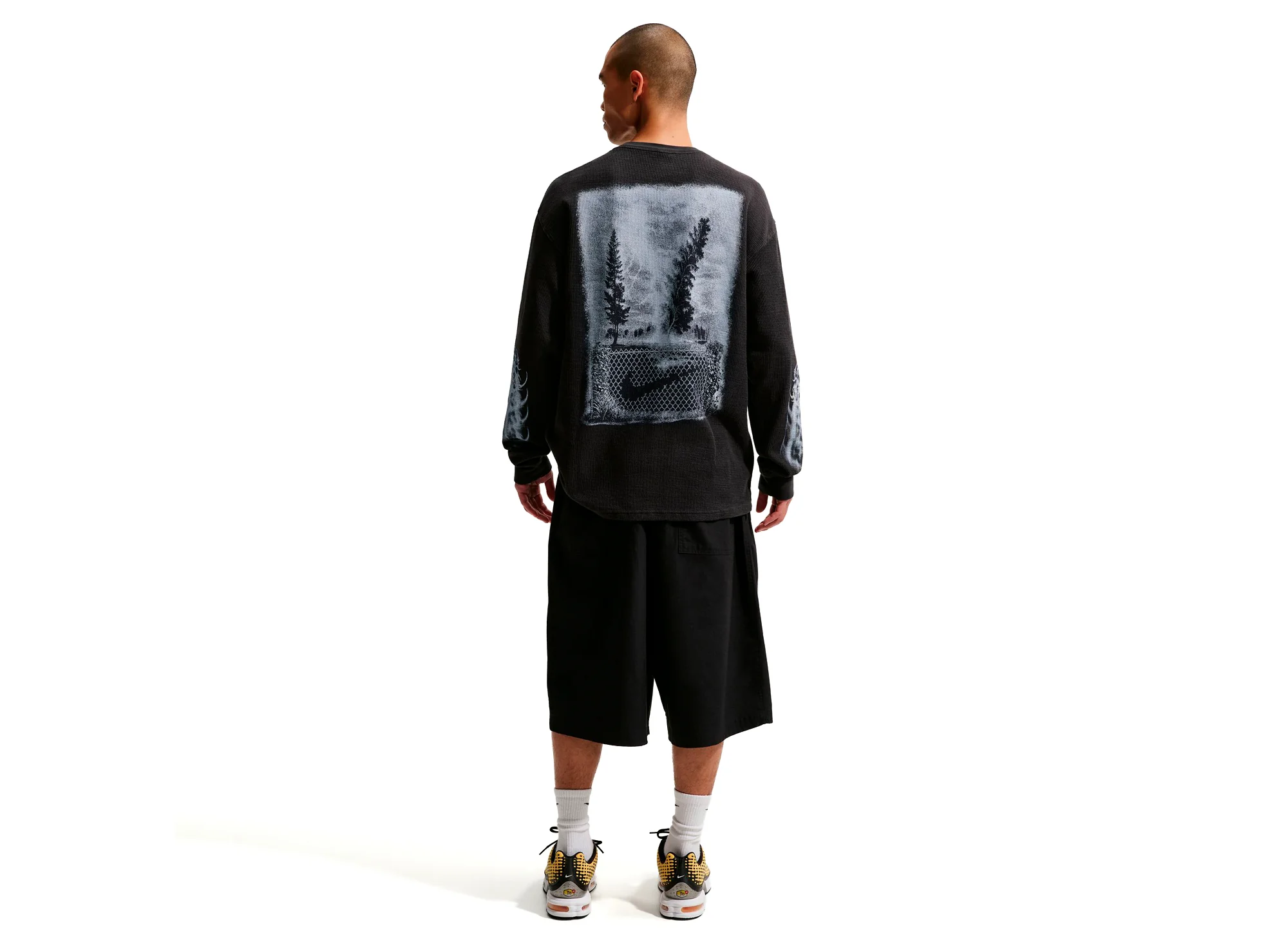 Nike Sportswear Thermal Top in Off Noir - Image 2