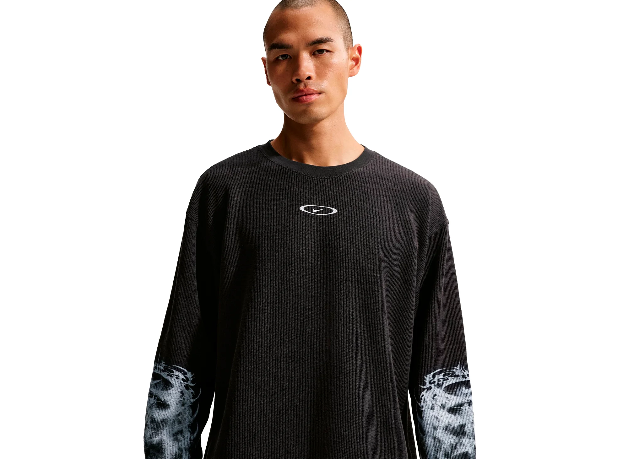 Nike Sportswear Thermal Top in Off Noir - Image 3