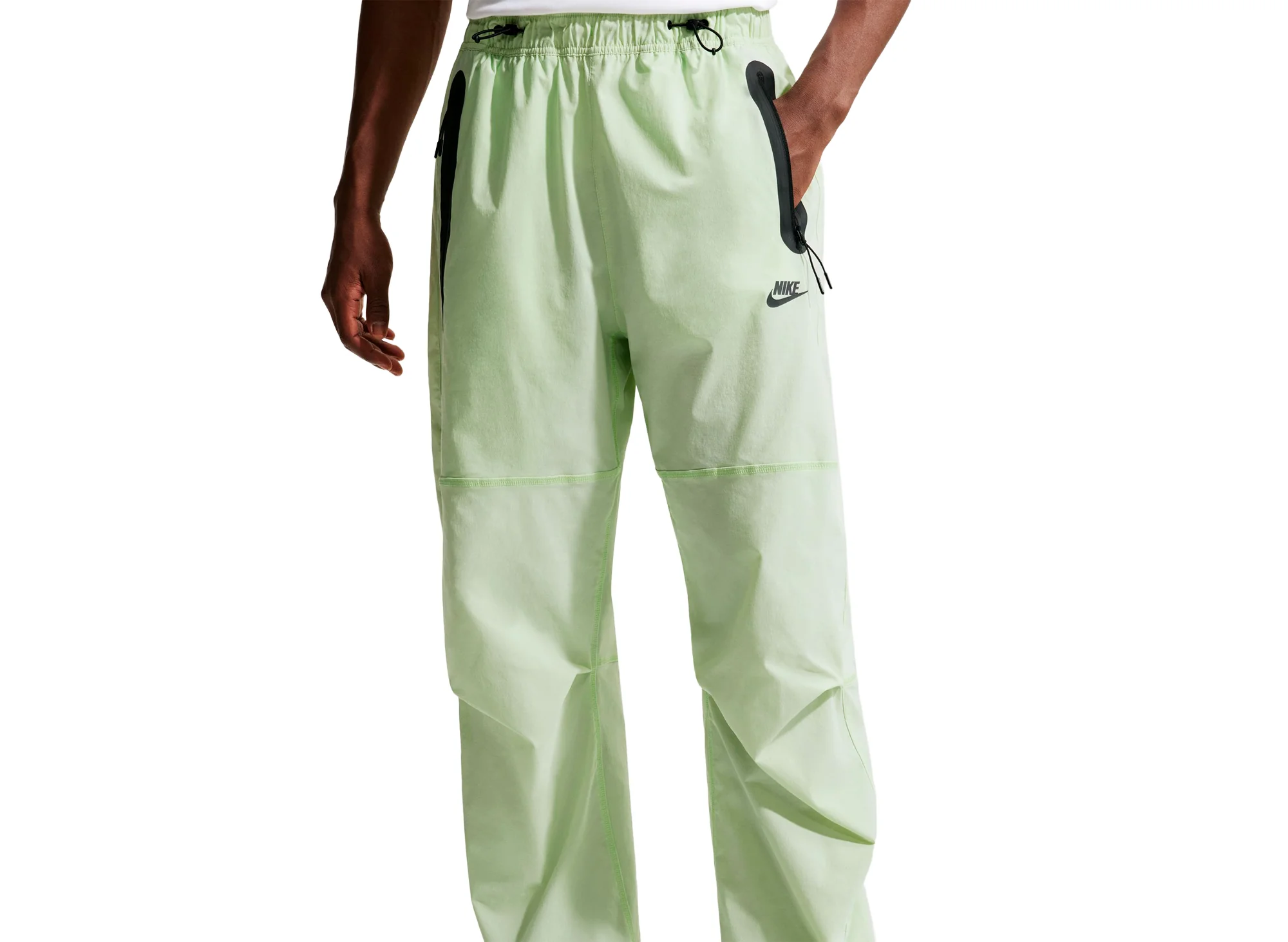 Nike Tech Dri-FIT Woven Pants in Light Liquid Lime - Image 3