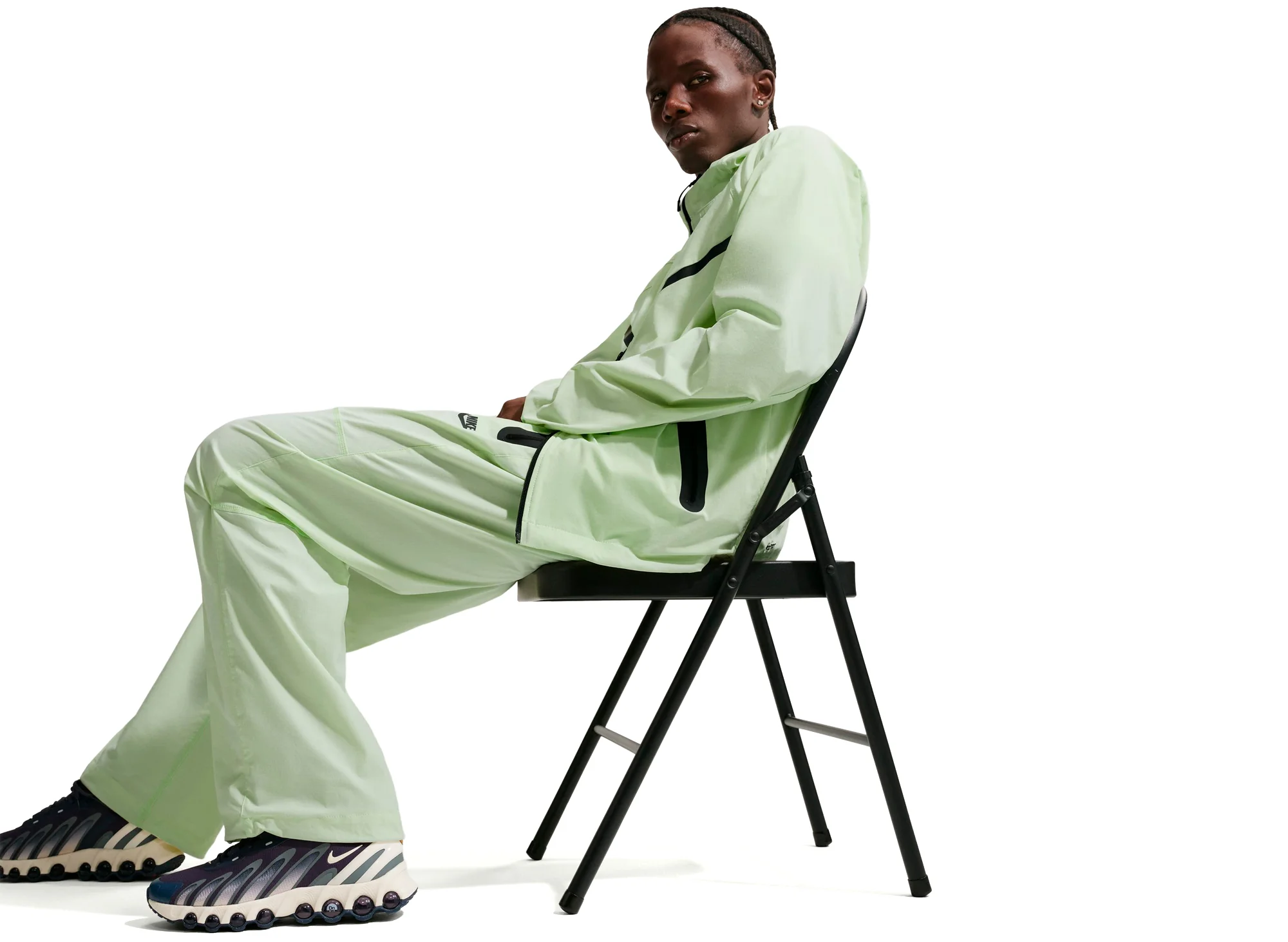Nike Tech Dri-FIT Woven Pants in Light Liquid Lime - Image 5