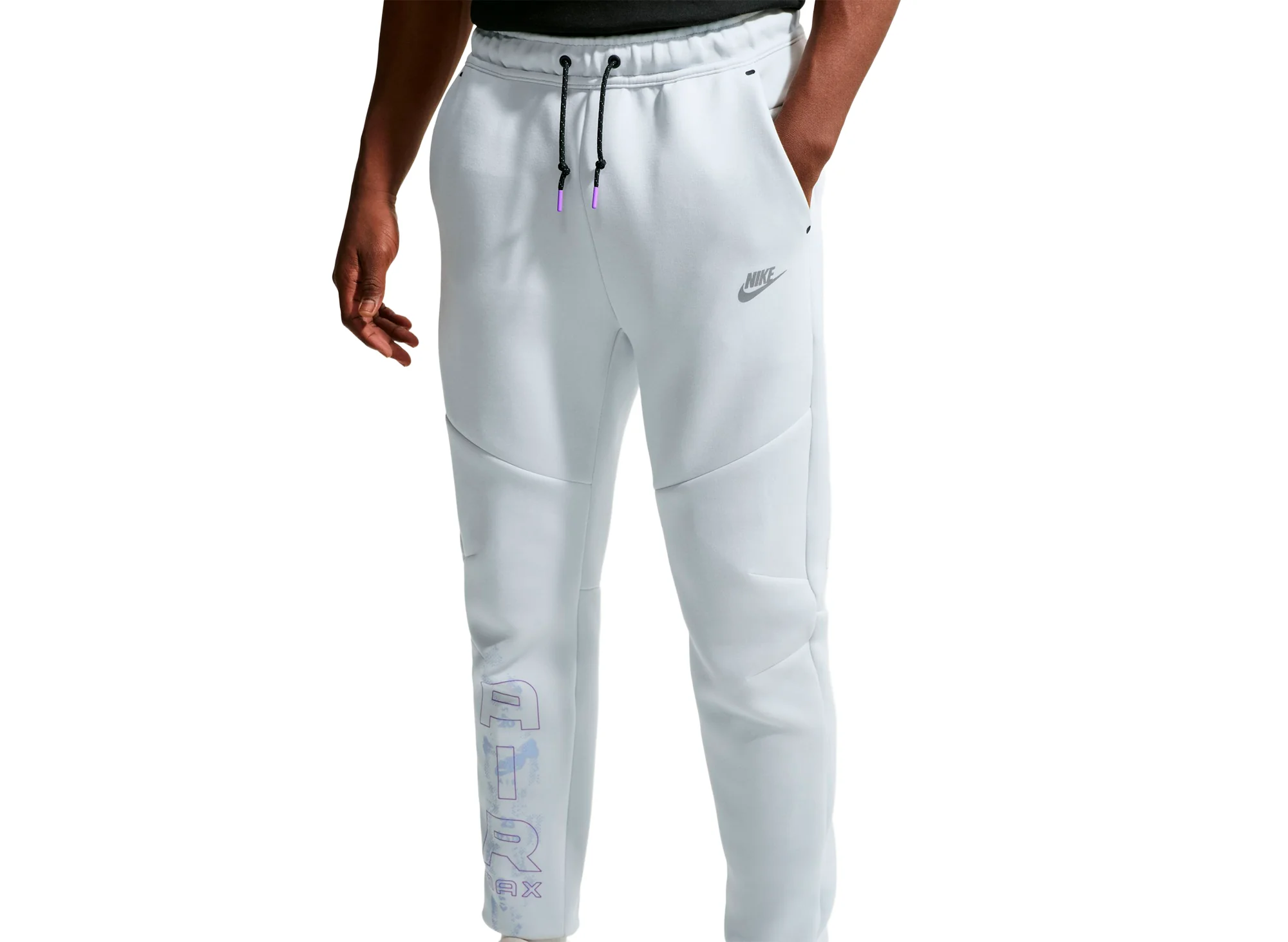 Nike Tech Fleece Joggers in Off White - Image 3