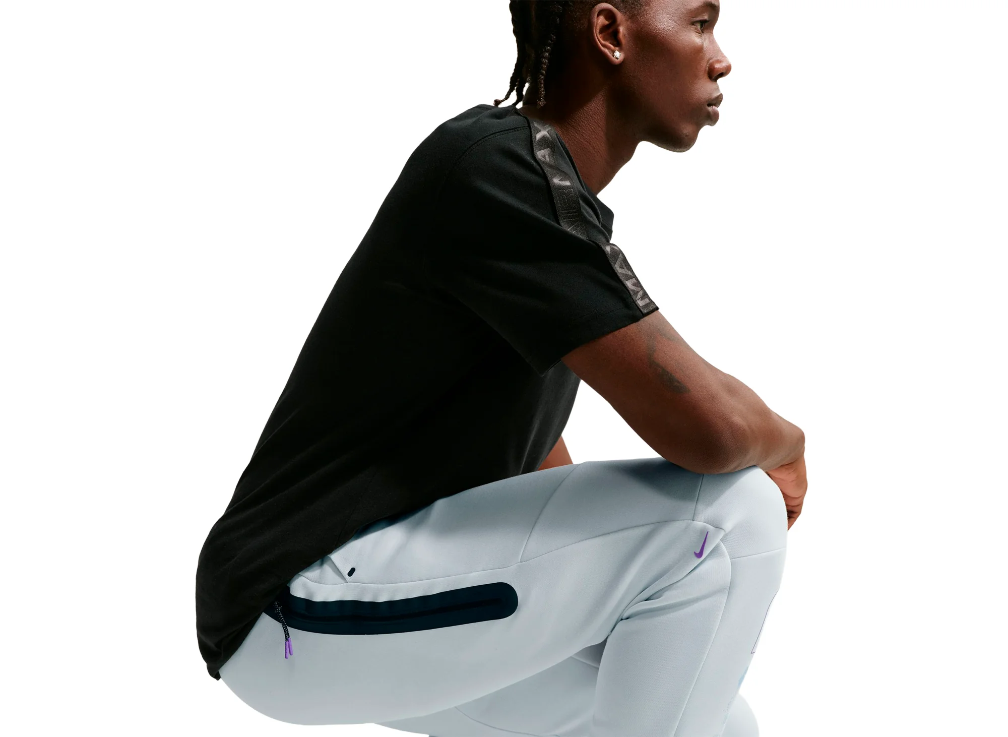 Nike Tech Fleece Joggers in Off White - Image 5