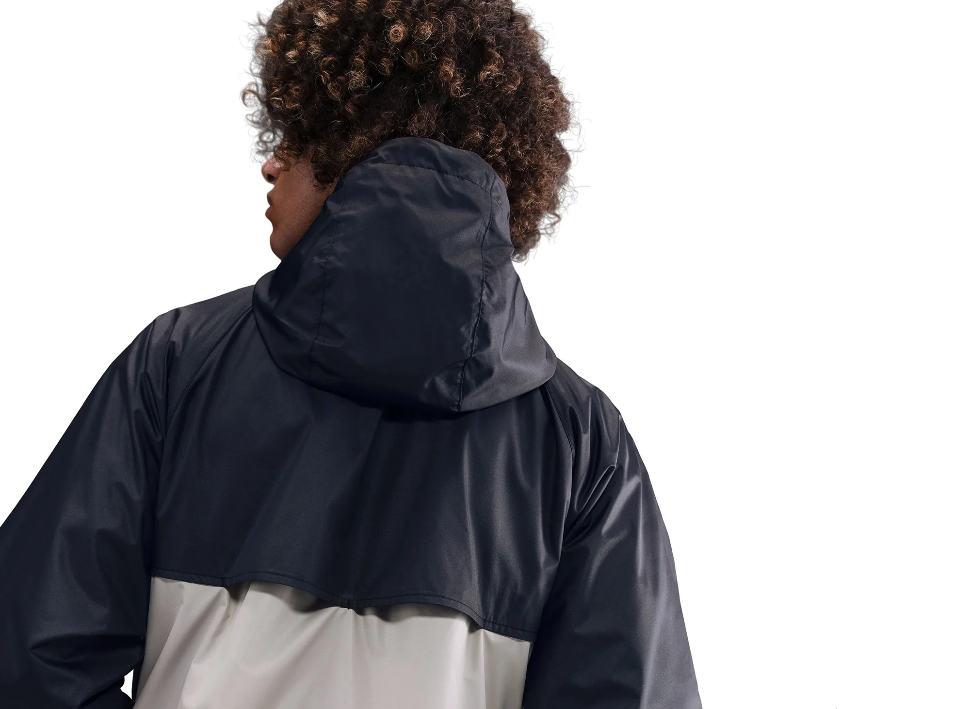 Nike Windrunner Lined Jacket in Black / Cream - Image 4