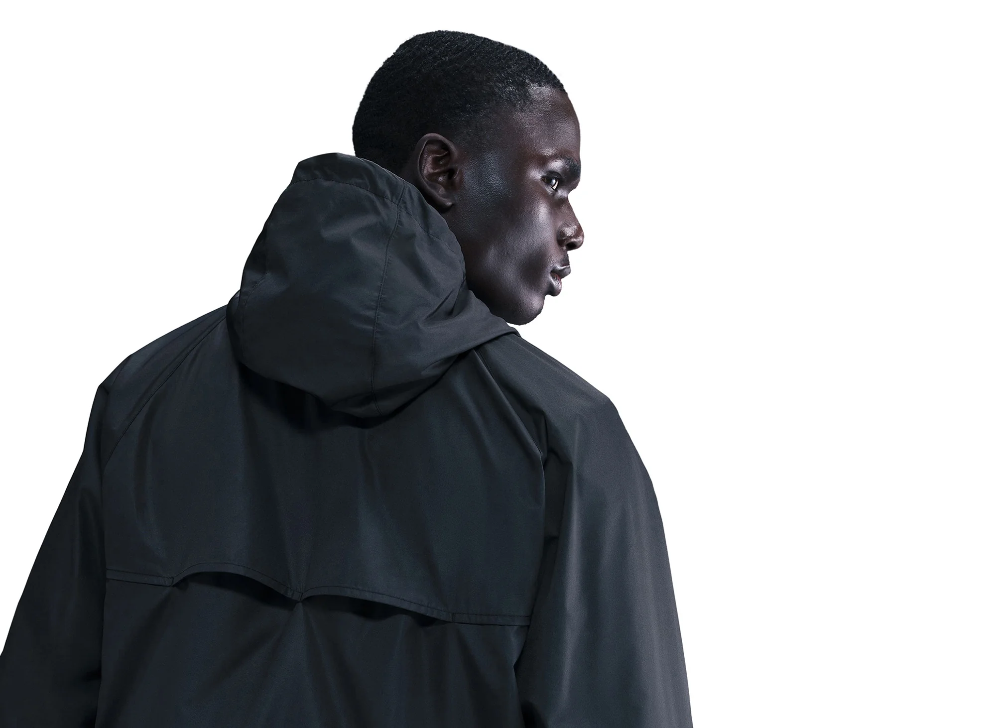 Nike Windrunner Lined Jacket in Black / White - Image 4