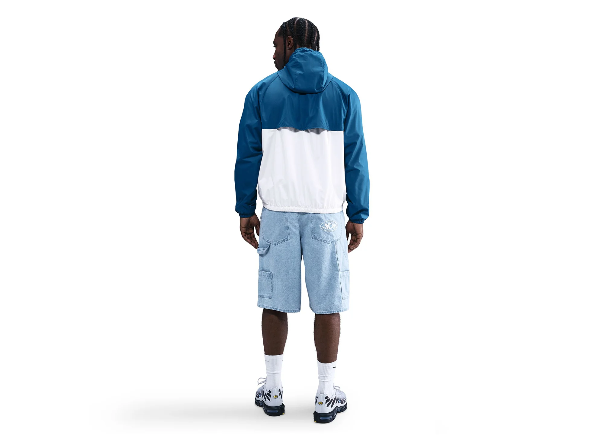 Nike Windrunner Lined Jacket in Court Blue / Sail - Image 2