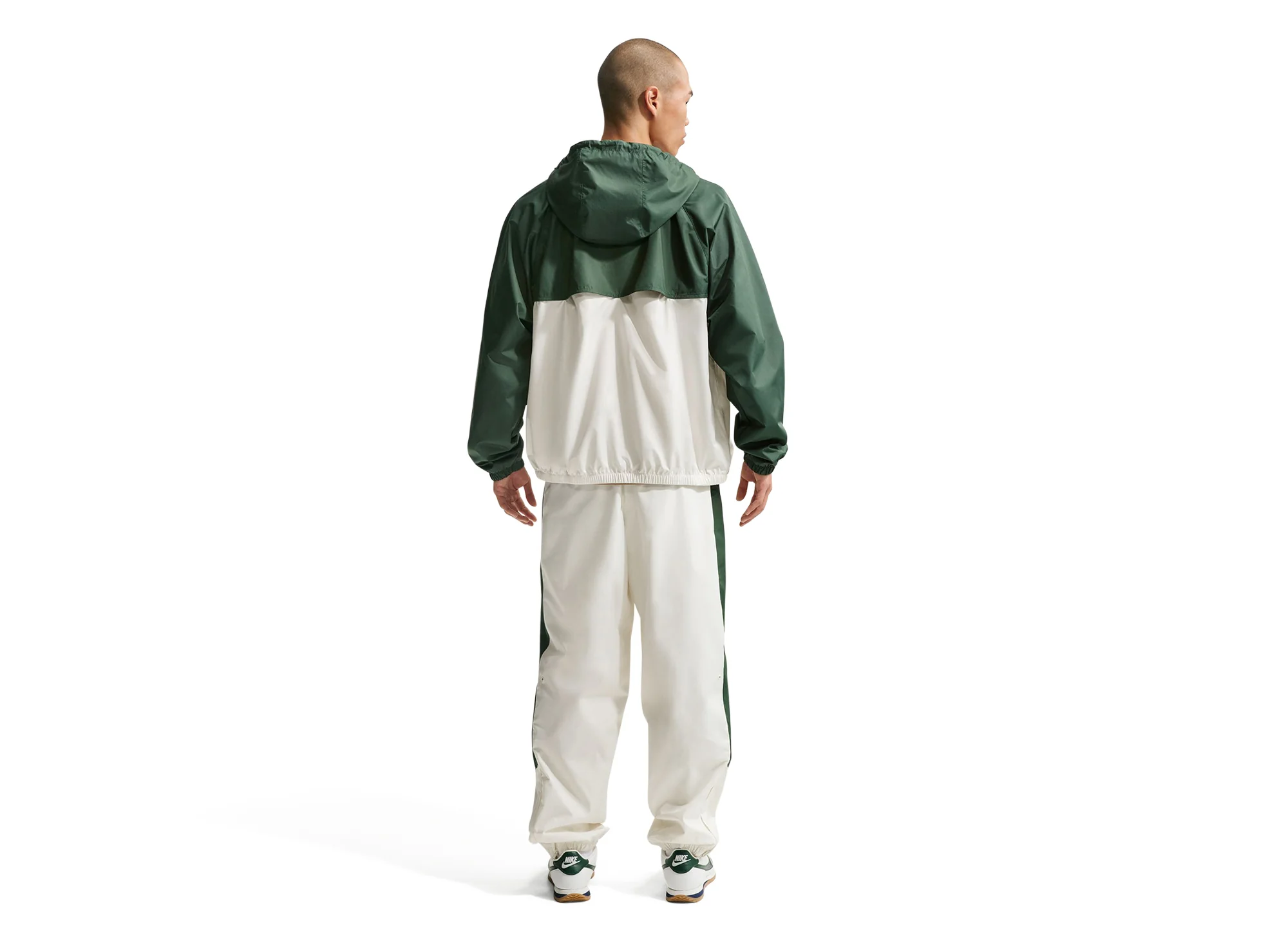 Nike Windrunner Lined Jacket in Fir / Sail - Image 2