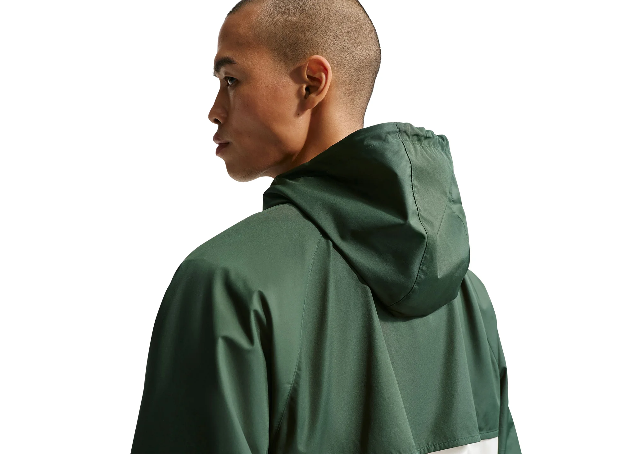 Nike Windrunner Lined Jacket in Fir / Sail - Image 4
