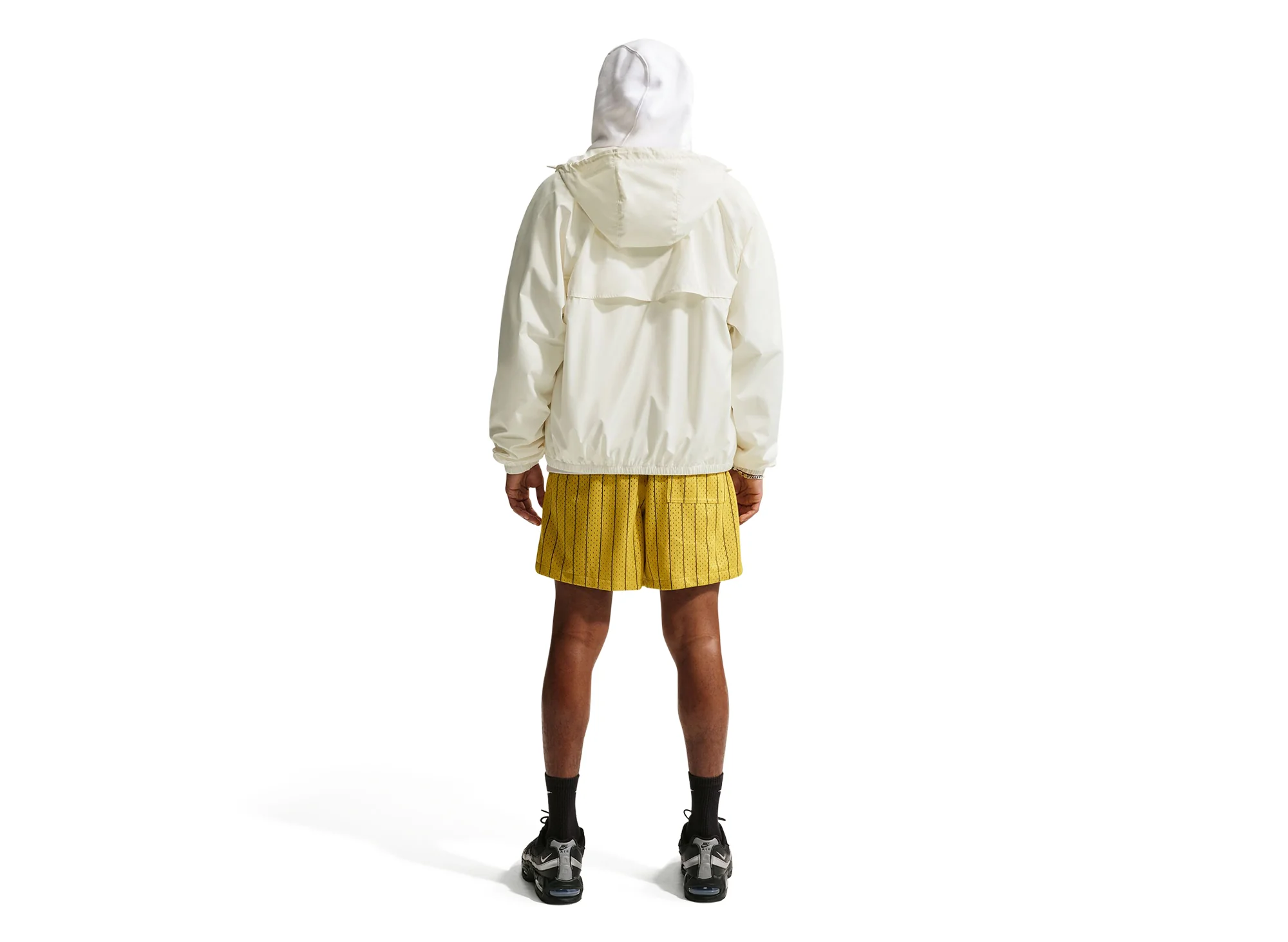 Nike Windrunner Lined Jacket in Sail / Black - Image 2