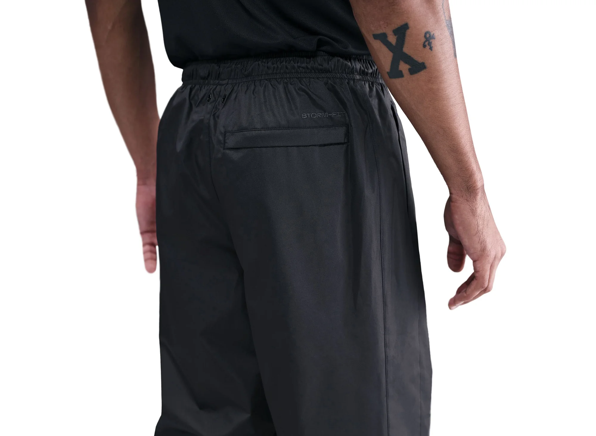 Nike Windrunner Lined Pants in Black / White - Image 4