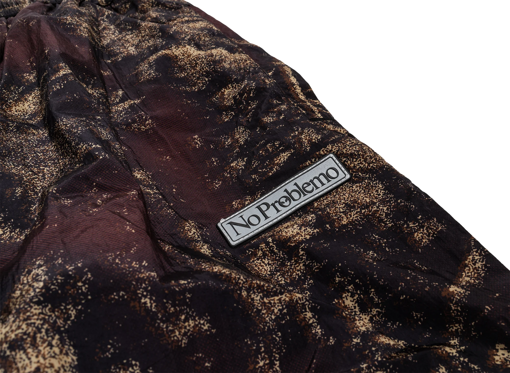 No Problemo Forrest Glitch Nylon Pant in Camo - Image 4