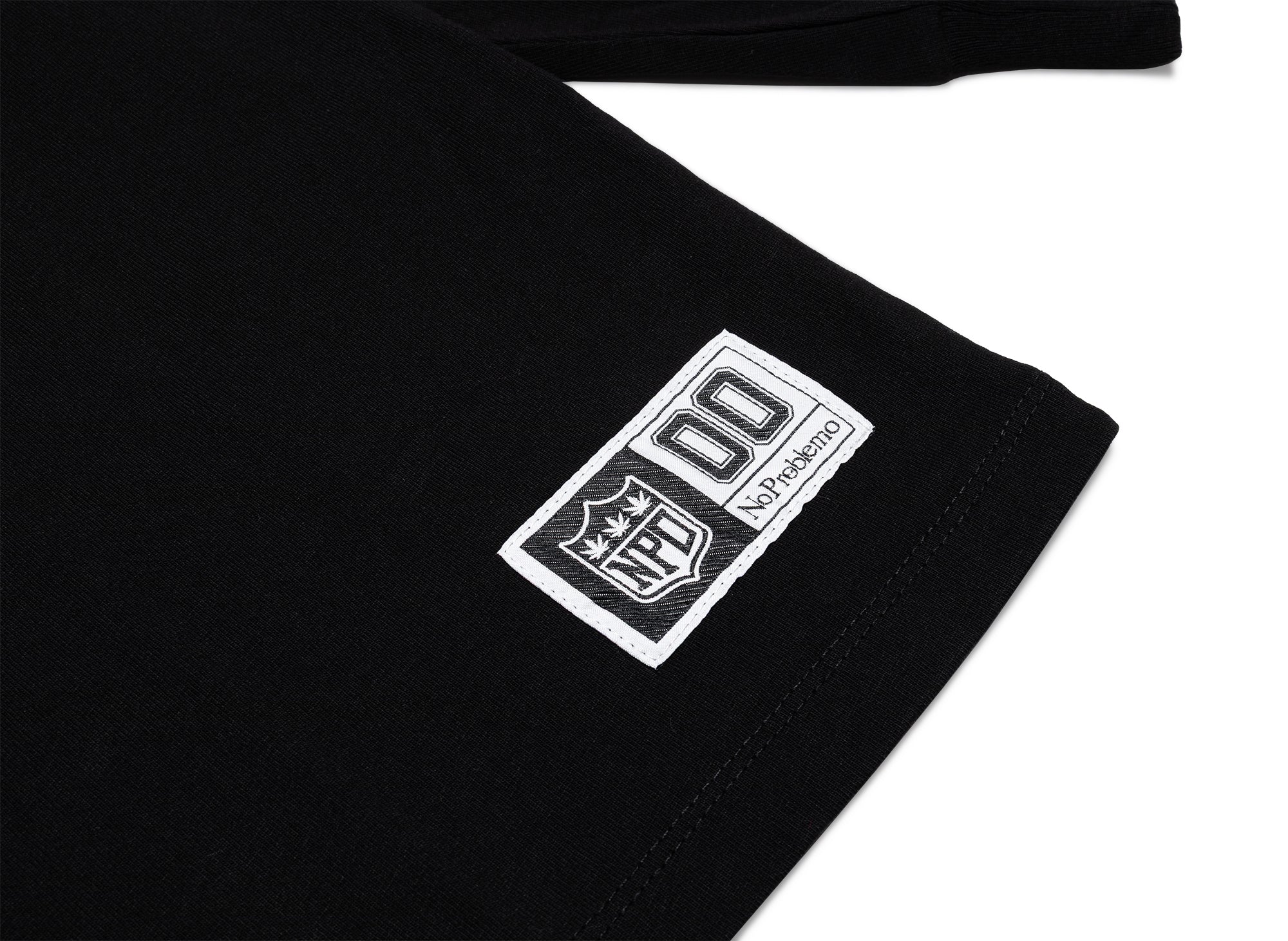 No Problemo NP00 Sports Cotton LS Jersey in Black - Image 2