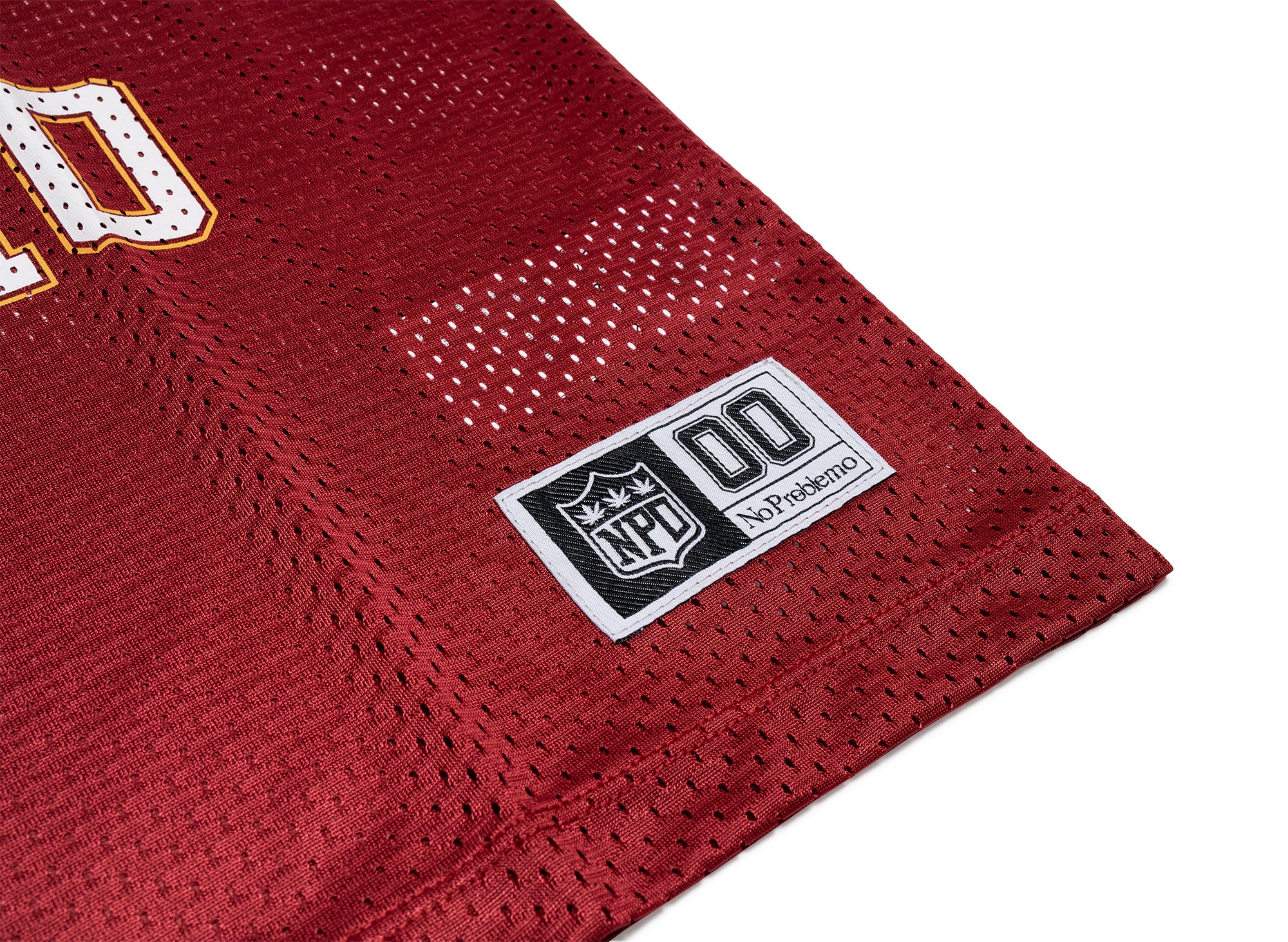 No Problemo NP00 Sports Poly SS Jersey in Red - Image 2