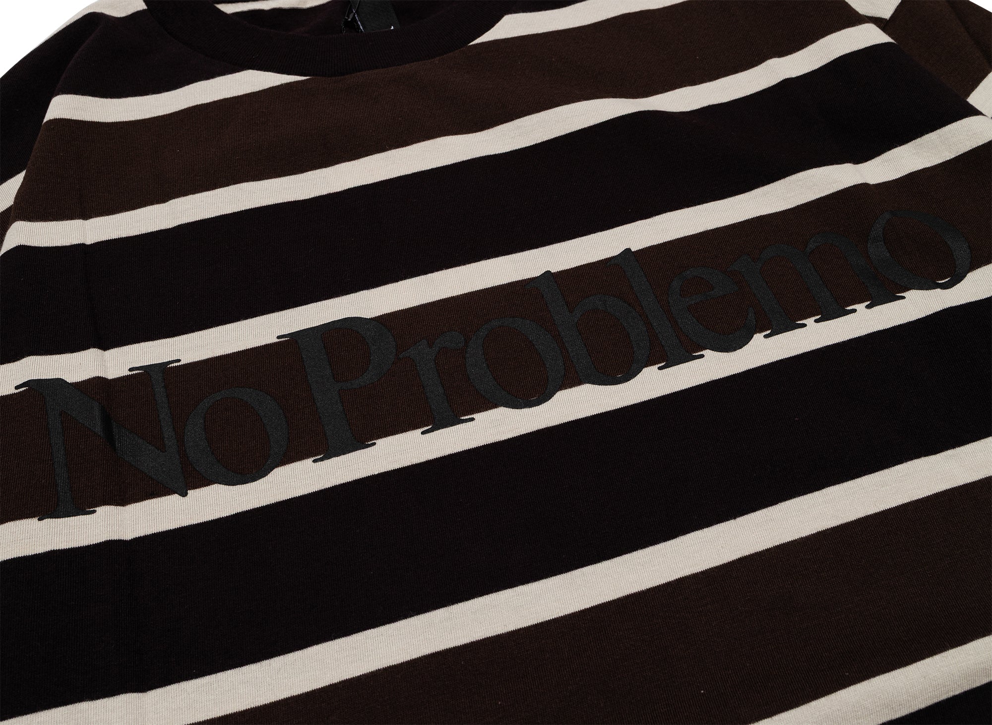 No Problemo Striped Long Sleeve Tee in Brown - Image 2