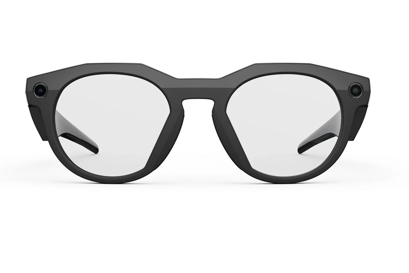 Oakley Meta HSTN Sunglasses in Black w/ Clear Lenses - Image 2