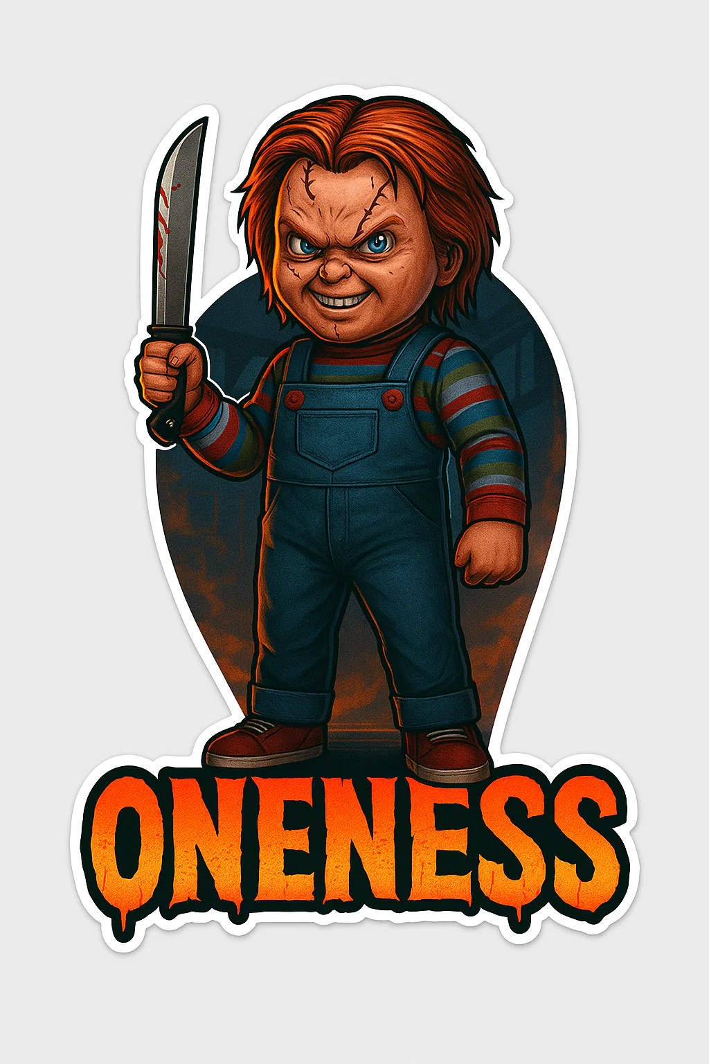 Oneness Chuck Sticker - Image 2