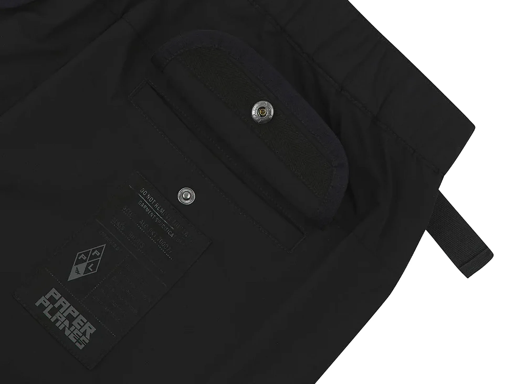 Paper Planes Alice Pack Ripstop Cargo Short in Black - Image 5
