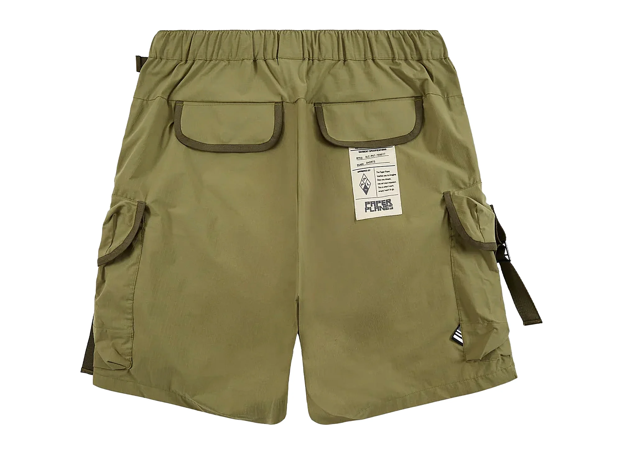 Paper Planes Alice Pack Ripstop Cargo Short in Green Moss - Image 2