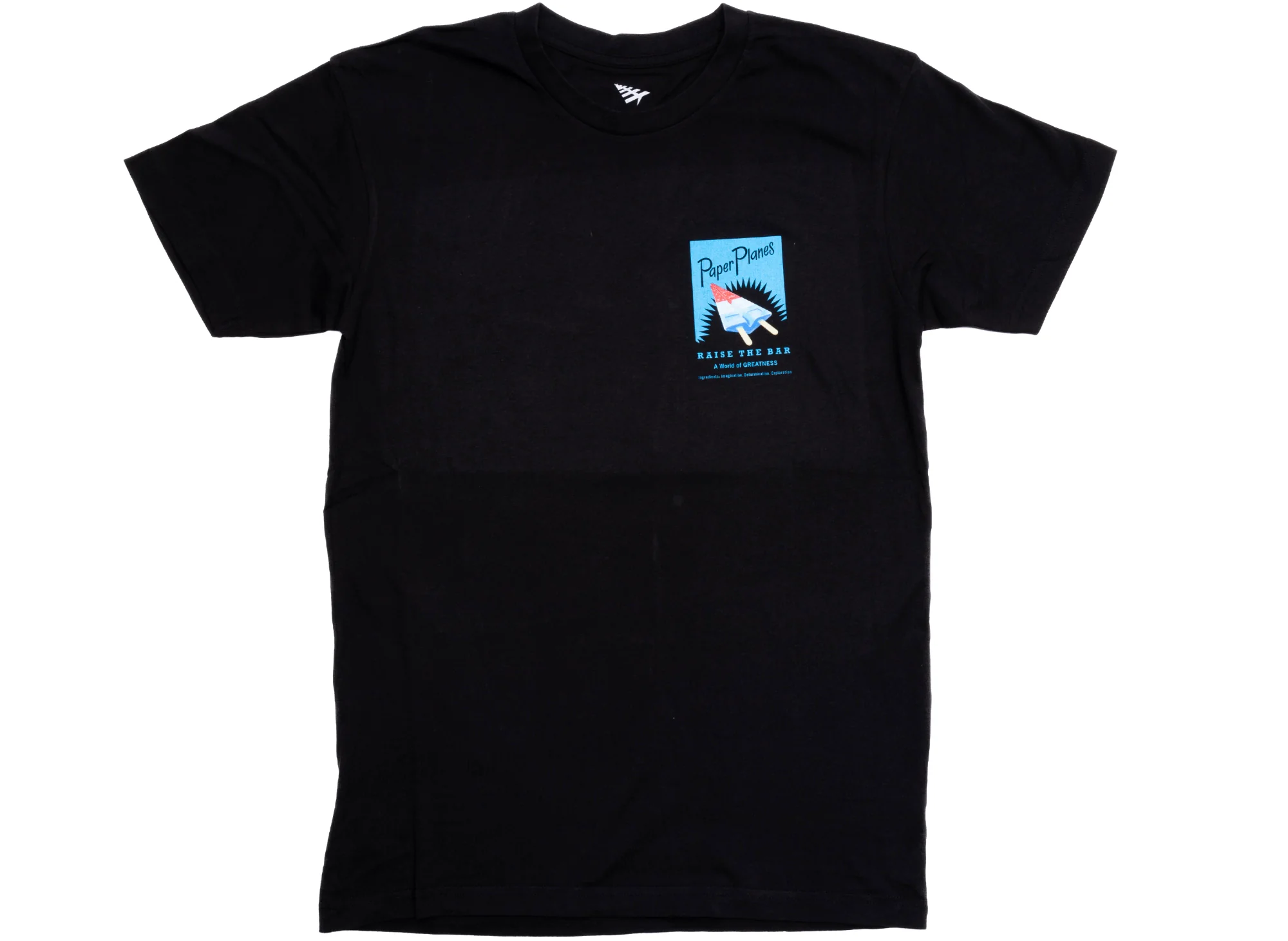 Paper Planes Americana Plane Pops Tee in Black