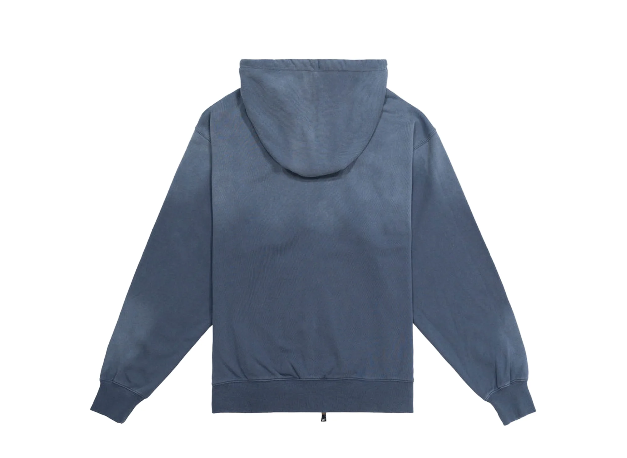 Paper Planes Arched Zip Hoodie in Steel Blue - Image 2