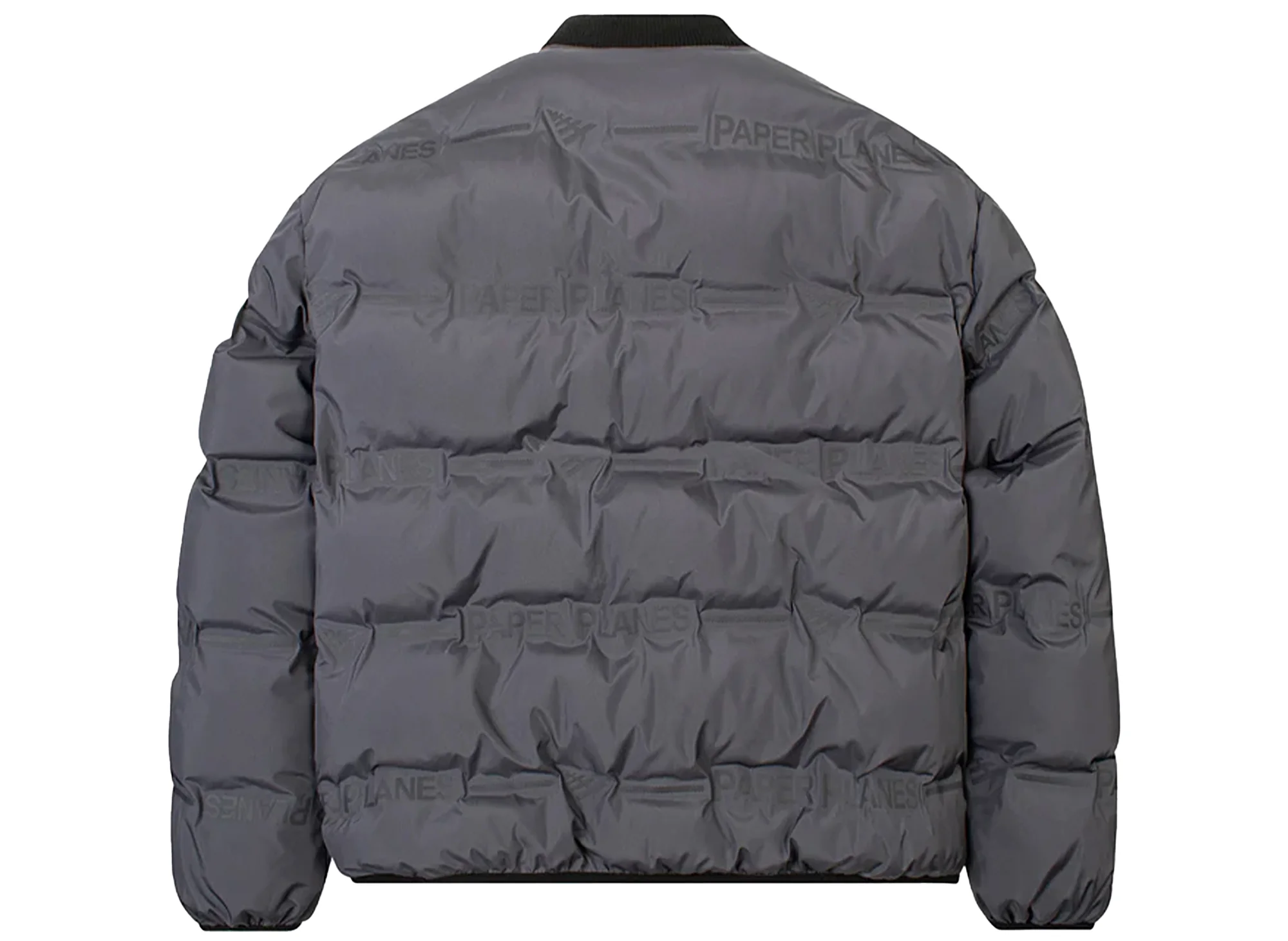 Paper Planes Embossed Puffer Coat - Image 2