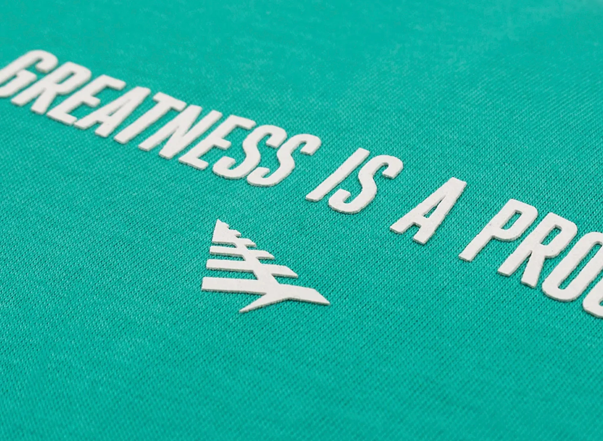 Paper Planes Greatness Is A Process Tee in Green - Image 2