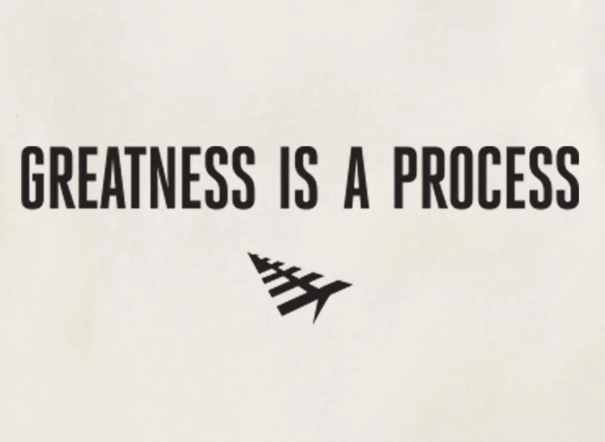 Paper Planes Greatness Is A Process Tee in Eggshell - Image 2