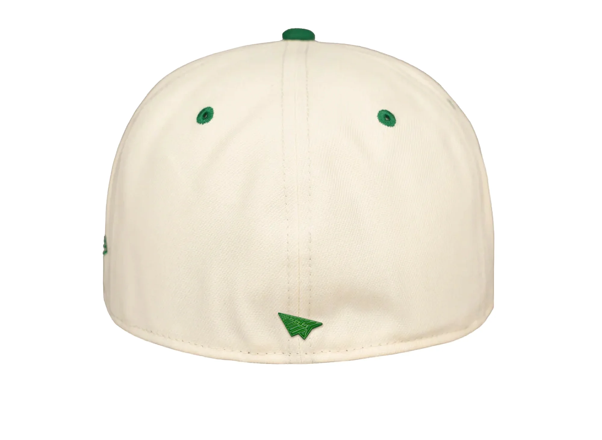 Paper Planes Original Chrome 59Fifty Fitted Crown Hat in White / Kelly Green - Image 3