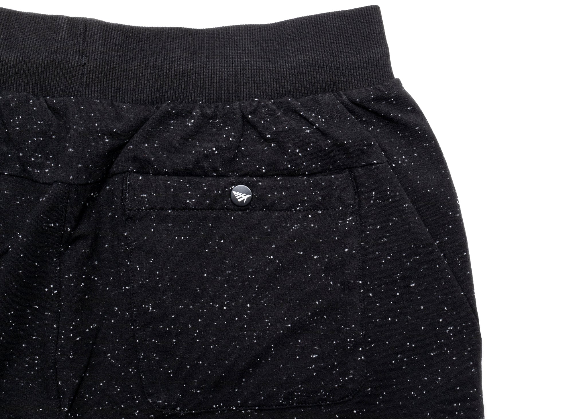 Paper Planes Speckled Shorts in Black - Image 2