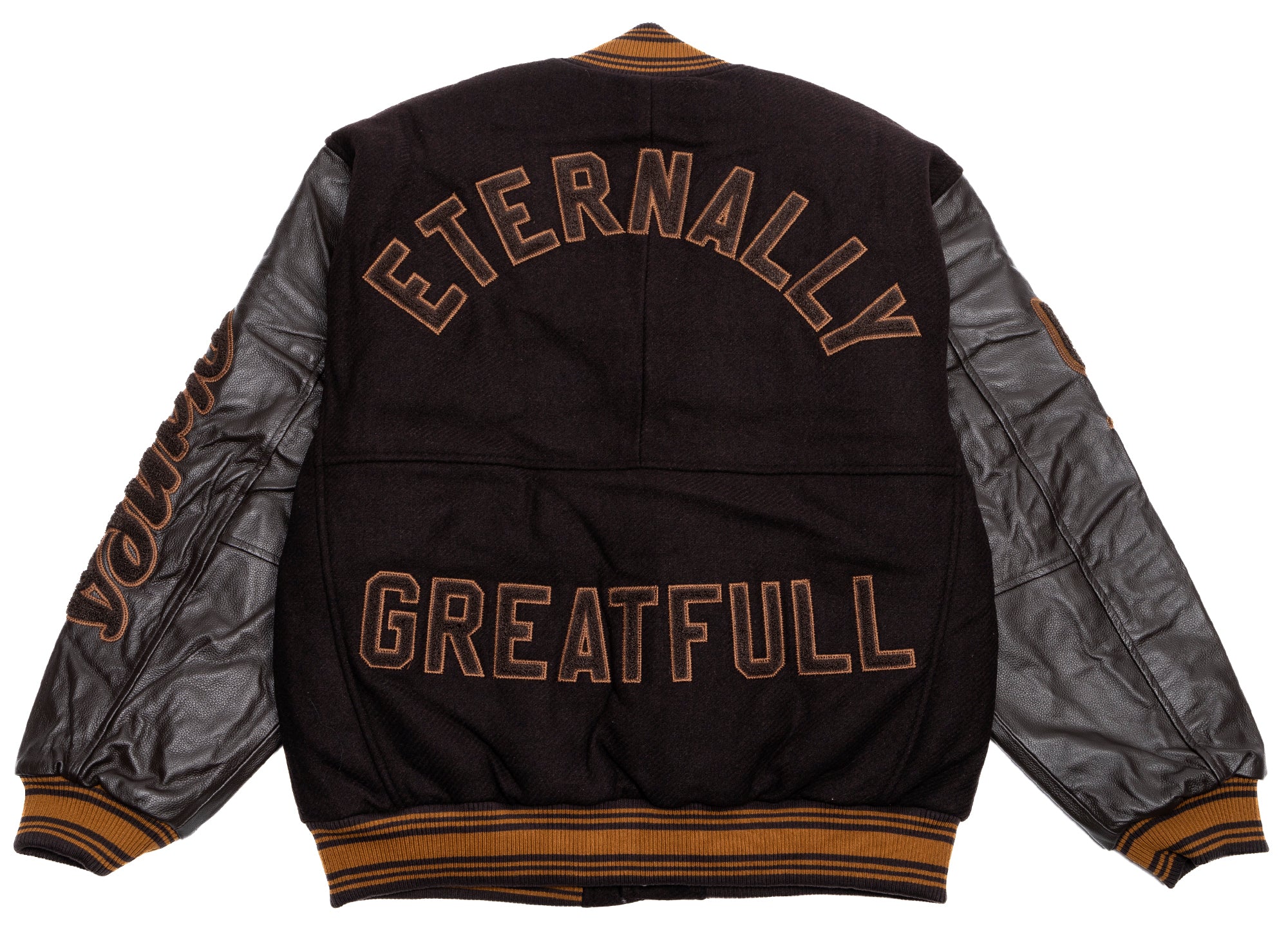 Paper Planes Eternally Grateful Varsity Bomber Jacket - Image 3