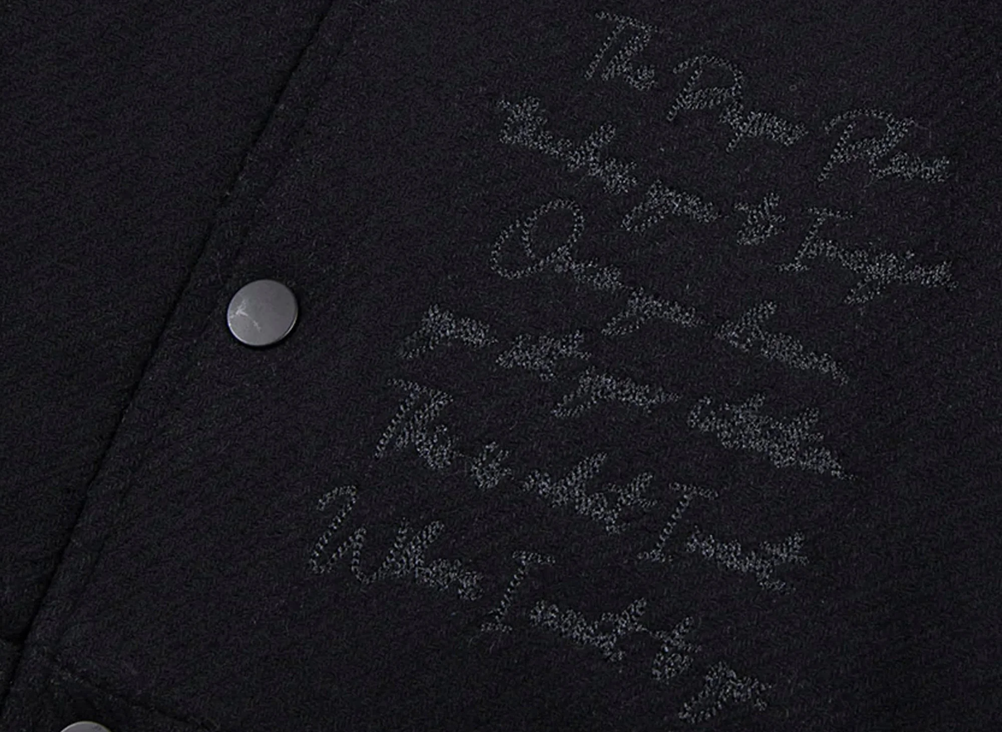 Paper Planes Varsity Jacket Triple Black - Image 2
