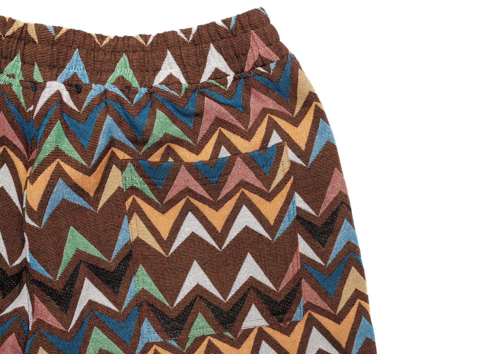Pleasures Basket Woven Shorts in Brown - Image 2