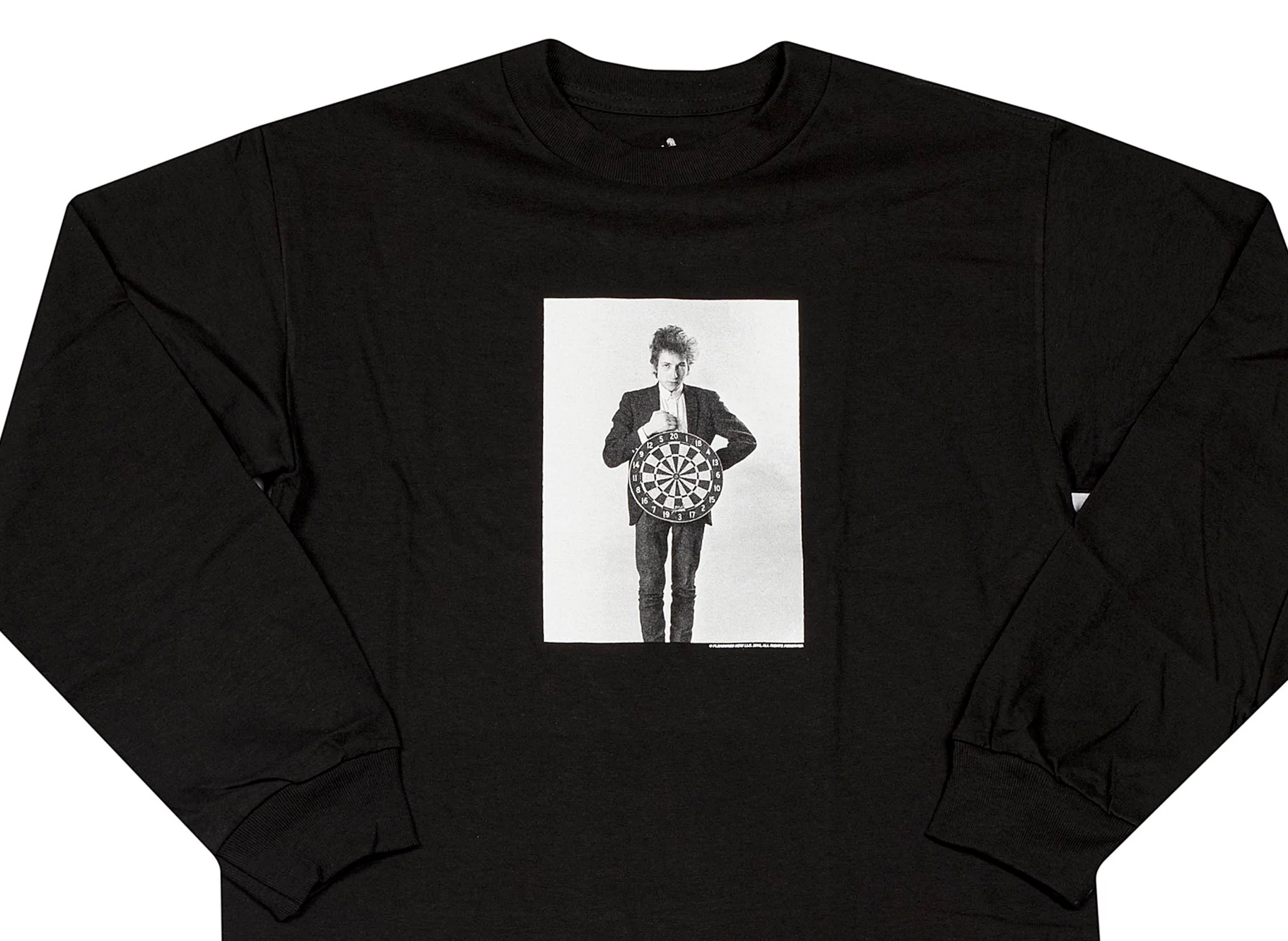 Pleasures Bob Dylan Darts Long Sleeve T-Shirt 'Black' - Image 2